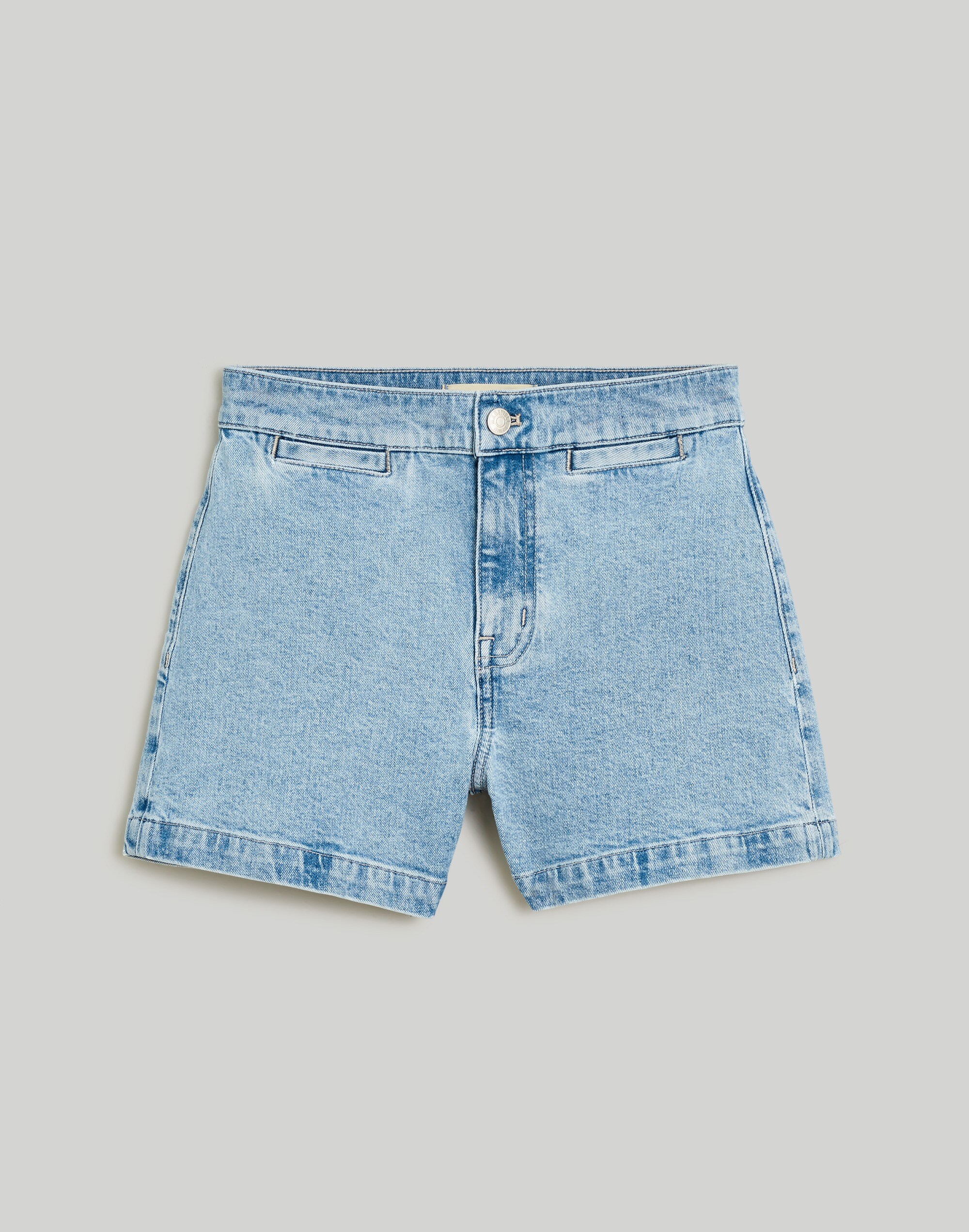 The Plus Denim Emmett Short in Kieran Wash: Welt Pocket Edition