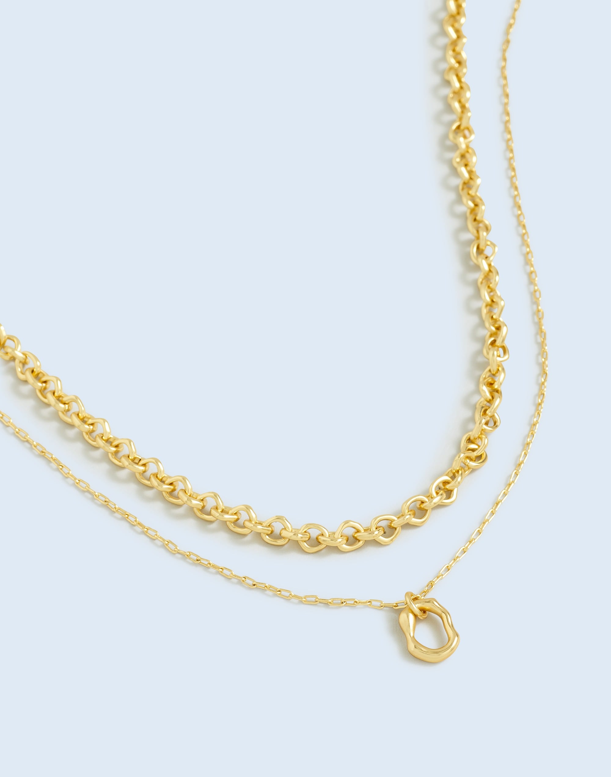 Two-Pack Molten Necklace Set