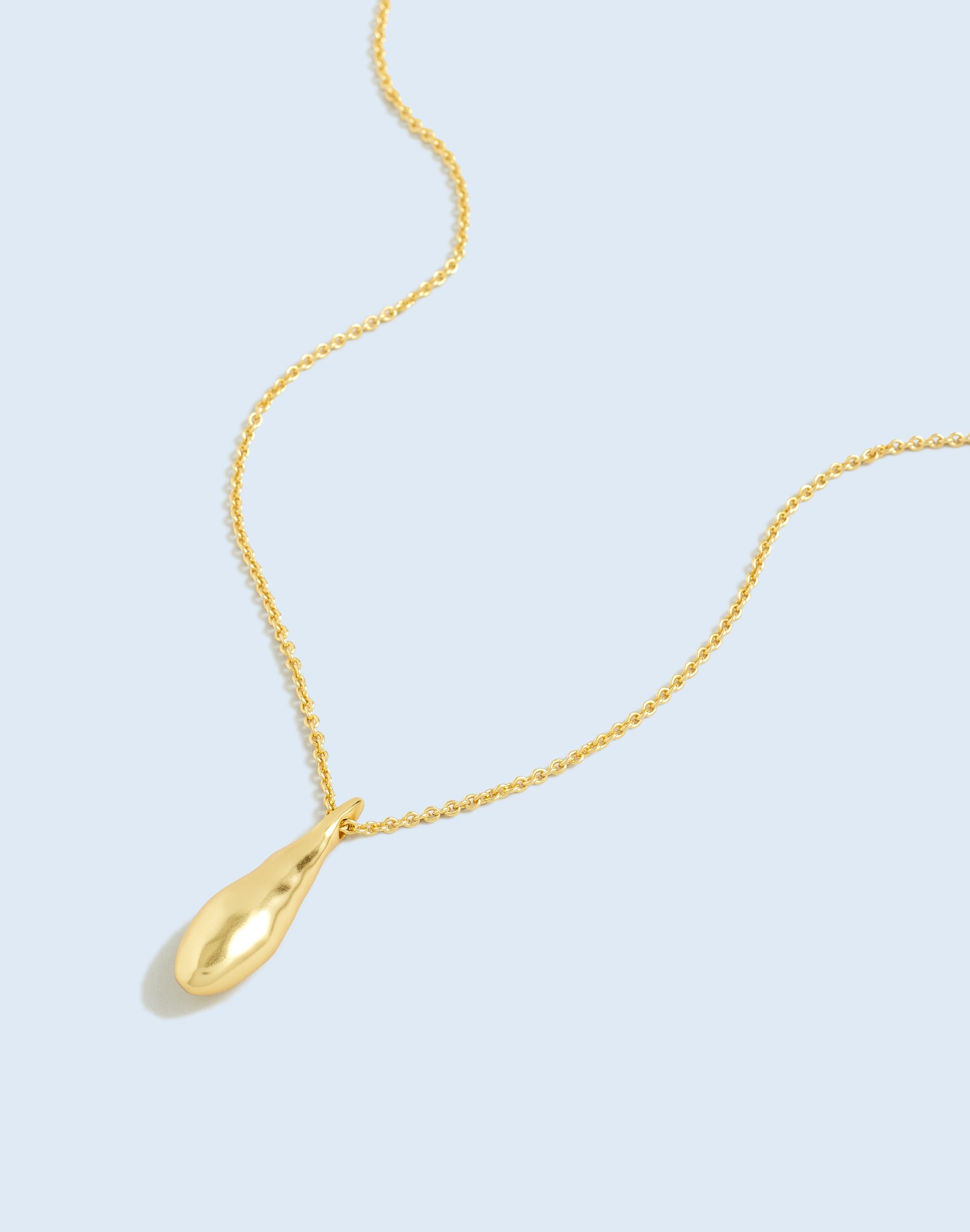 Mw Molten Pendant Necklace In Gold