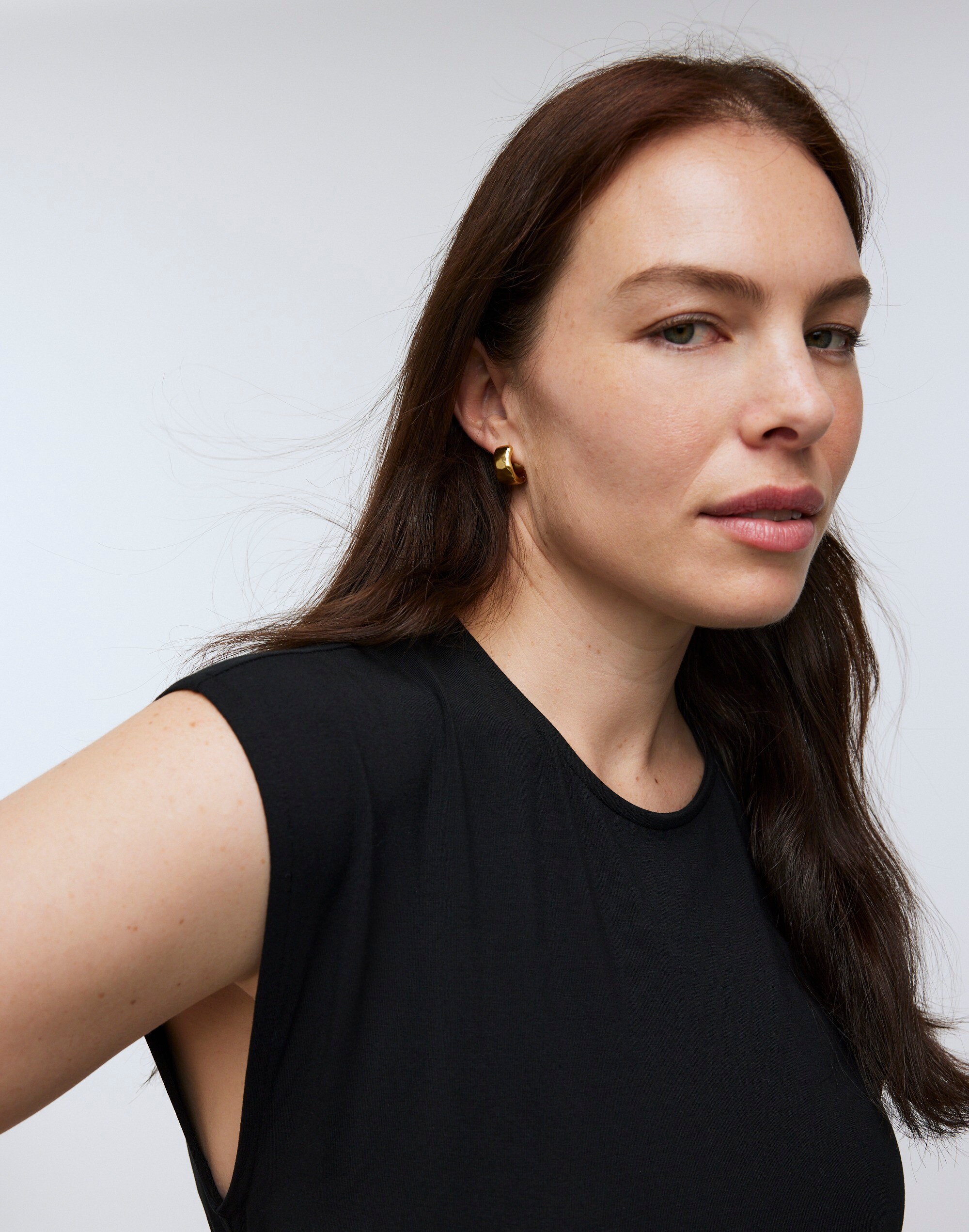 Molten Hoop Earrings