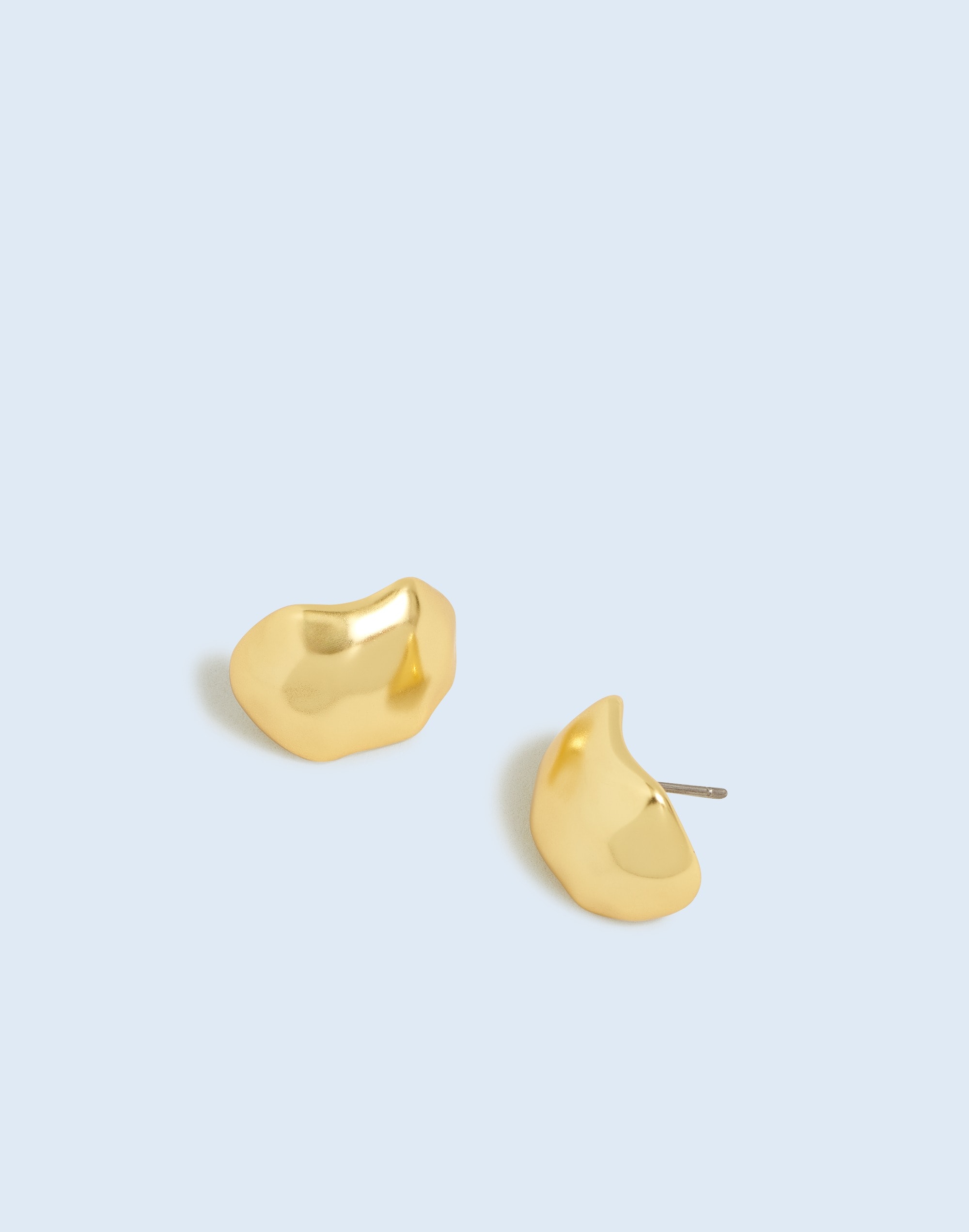 Mw Molten Statement Stud Earrings In Gold