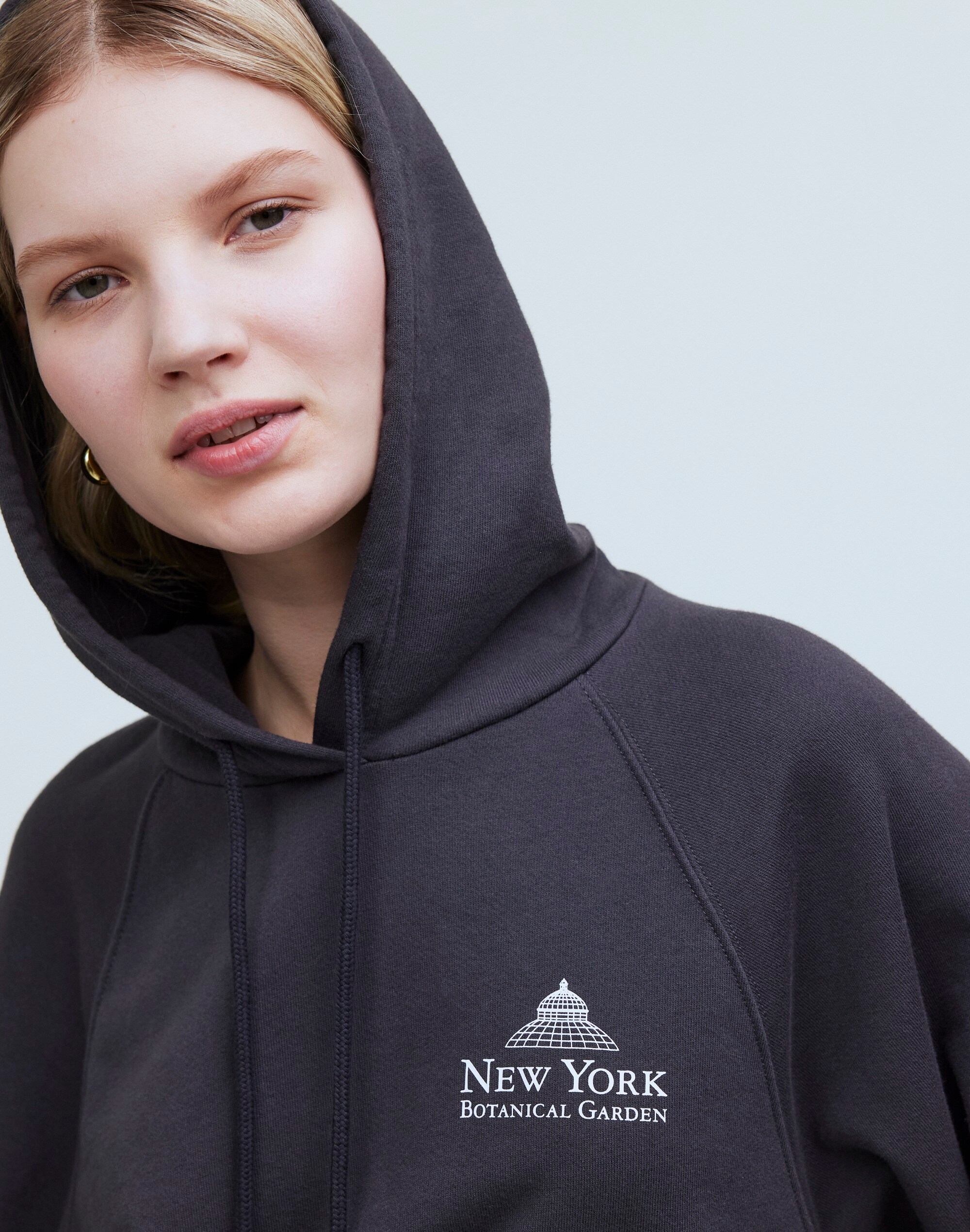 Madewell x NYBG Graphic Terry Relaxed Raglan-Sleeve Sweatshirt