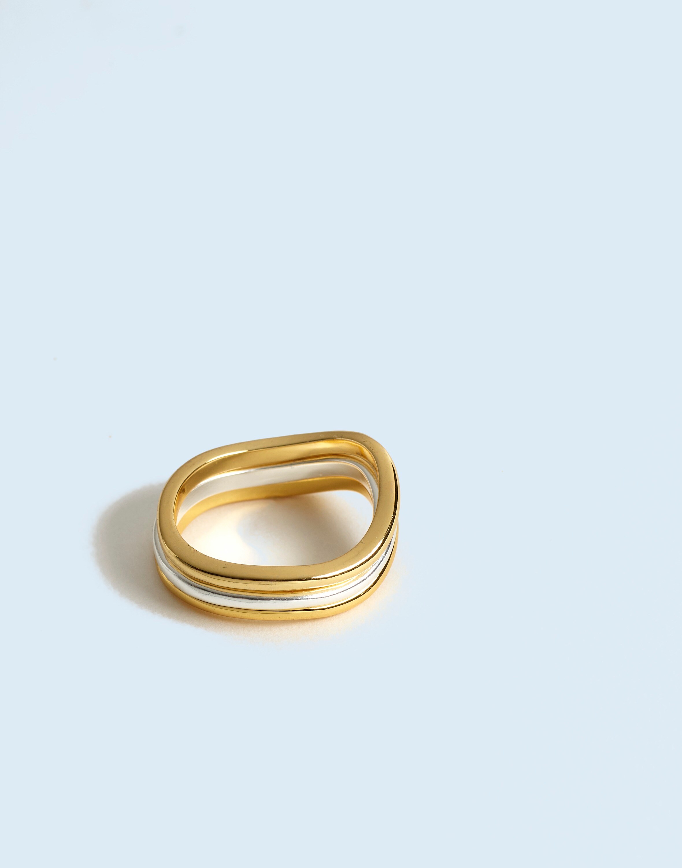 Wavy Stacking Ring Set