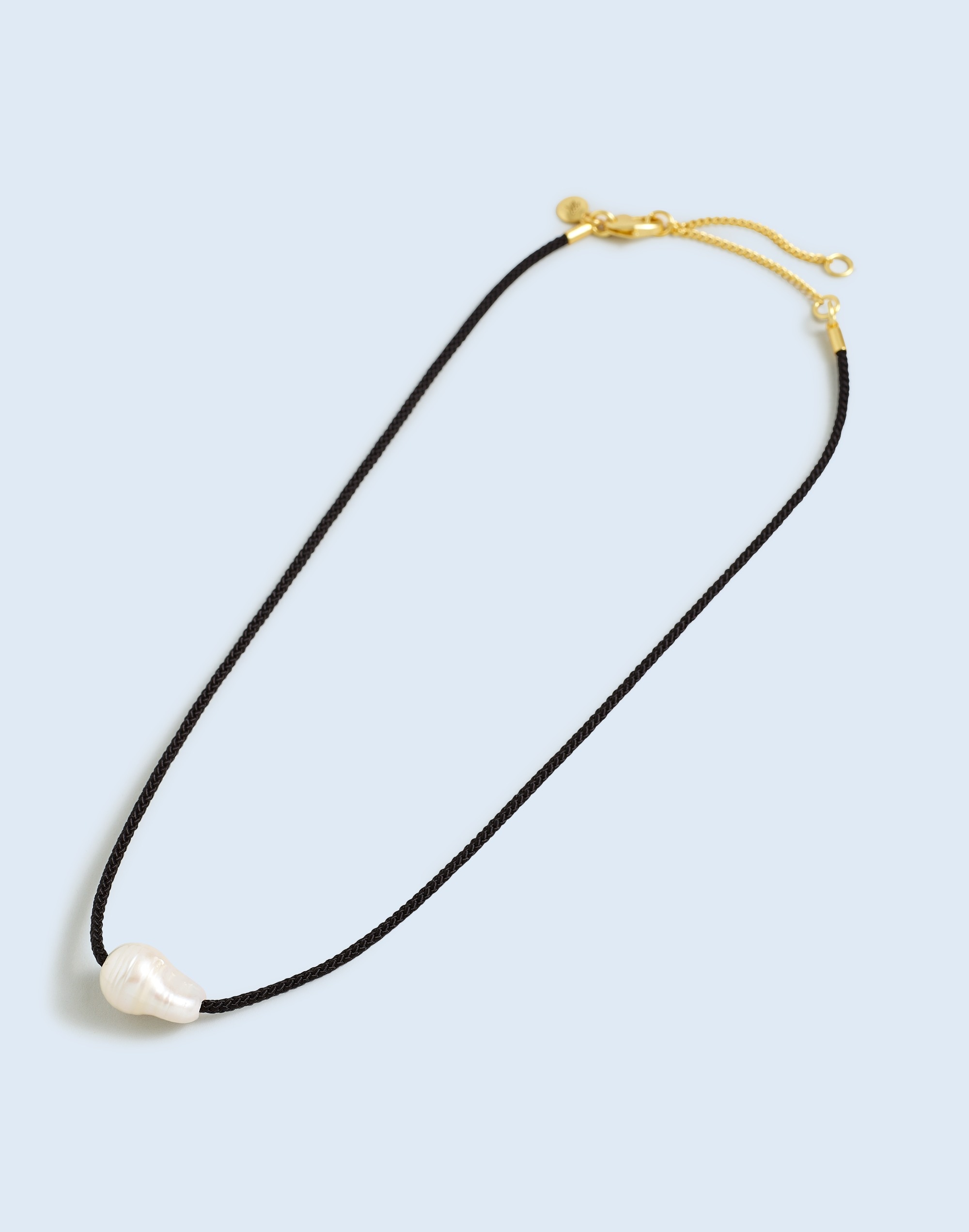 Organic Freshwater Pearl Cord Necklace