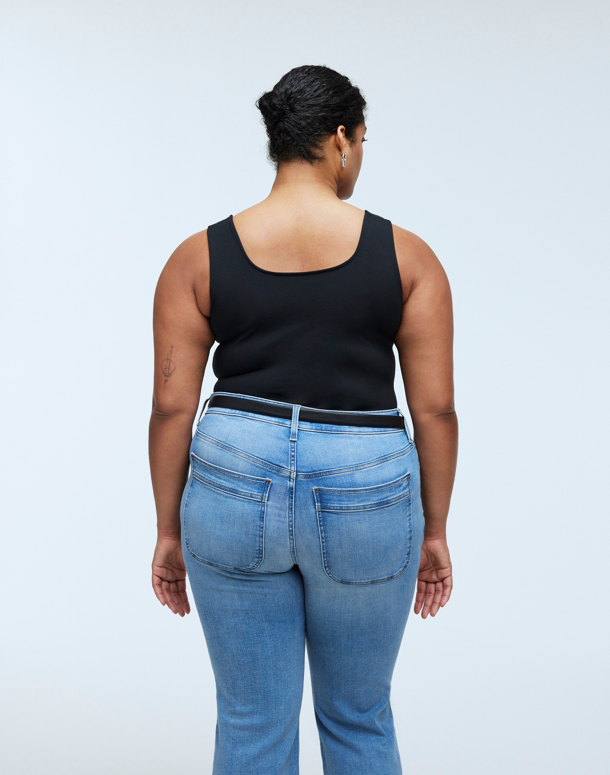 Plus Wide-Strap Tank Thong Bodysuit