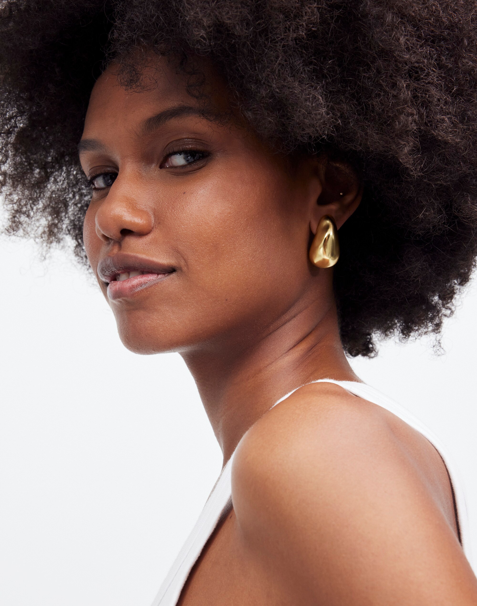 Sculptural Droplet Large Statement Earrings