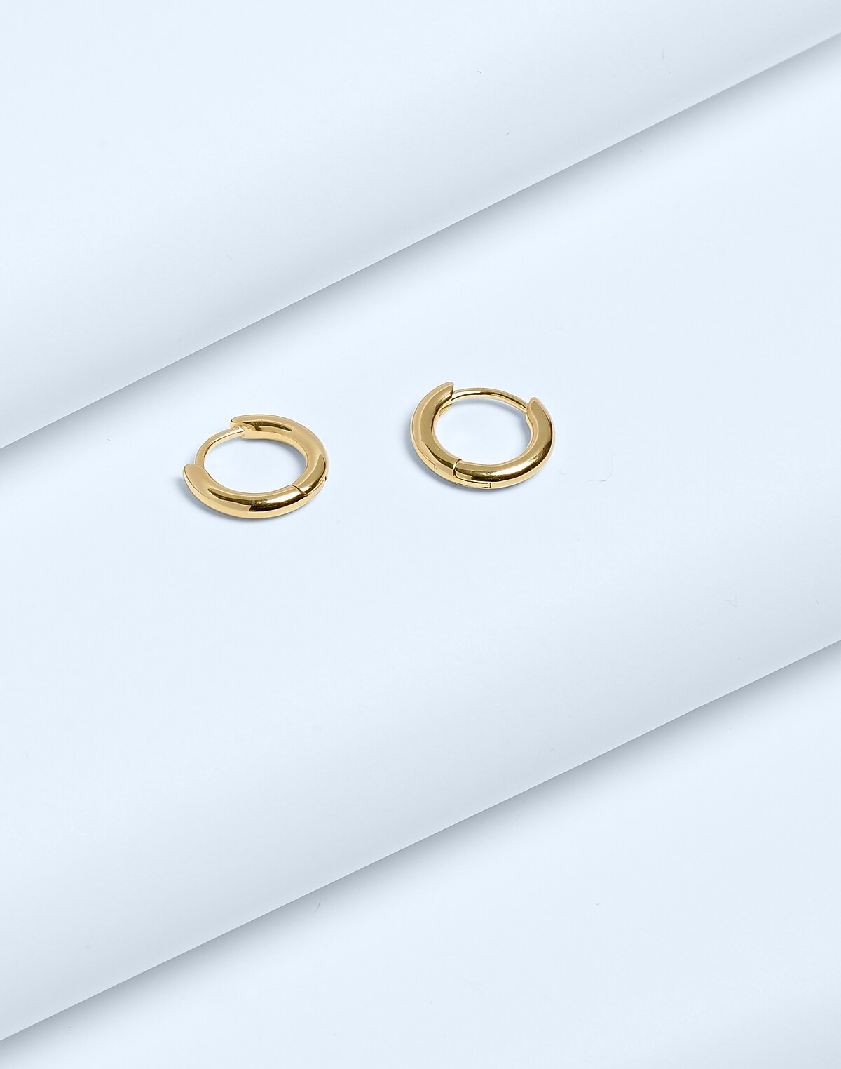 Demi-Fine Huggie Hoop Earrings
