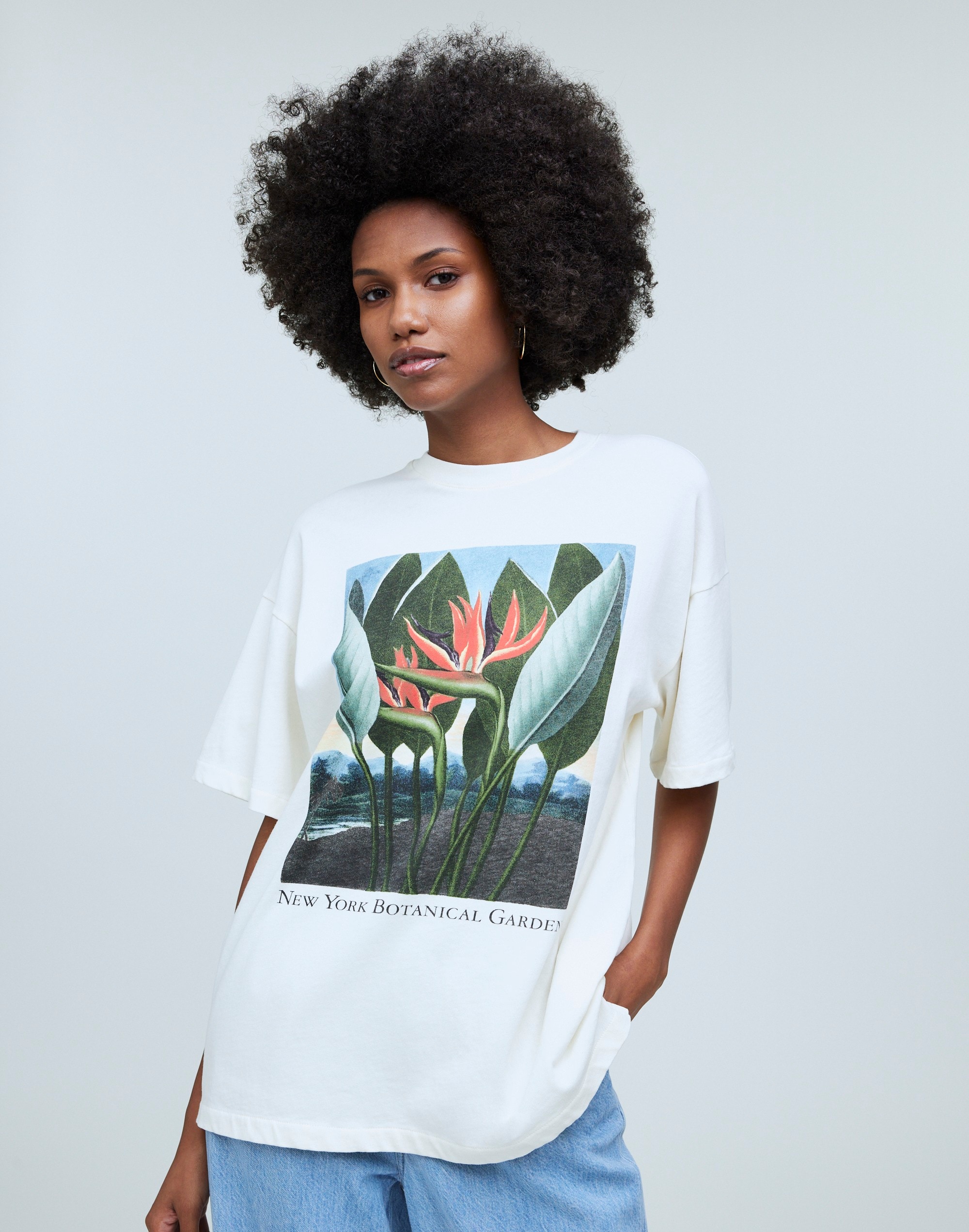 Madewell x NYBG Graphic Ex-Boyfriend Tee