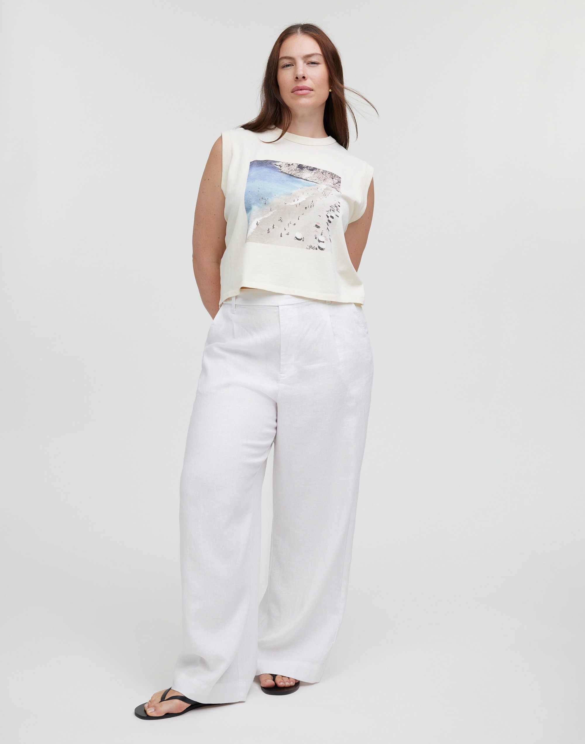 Graphic Crewneck Muscle Tee