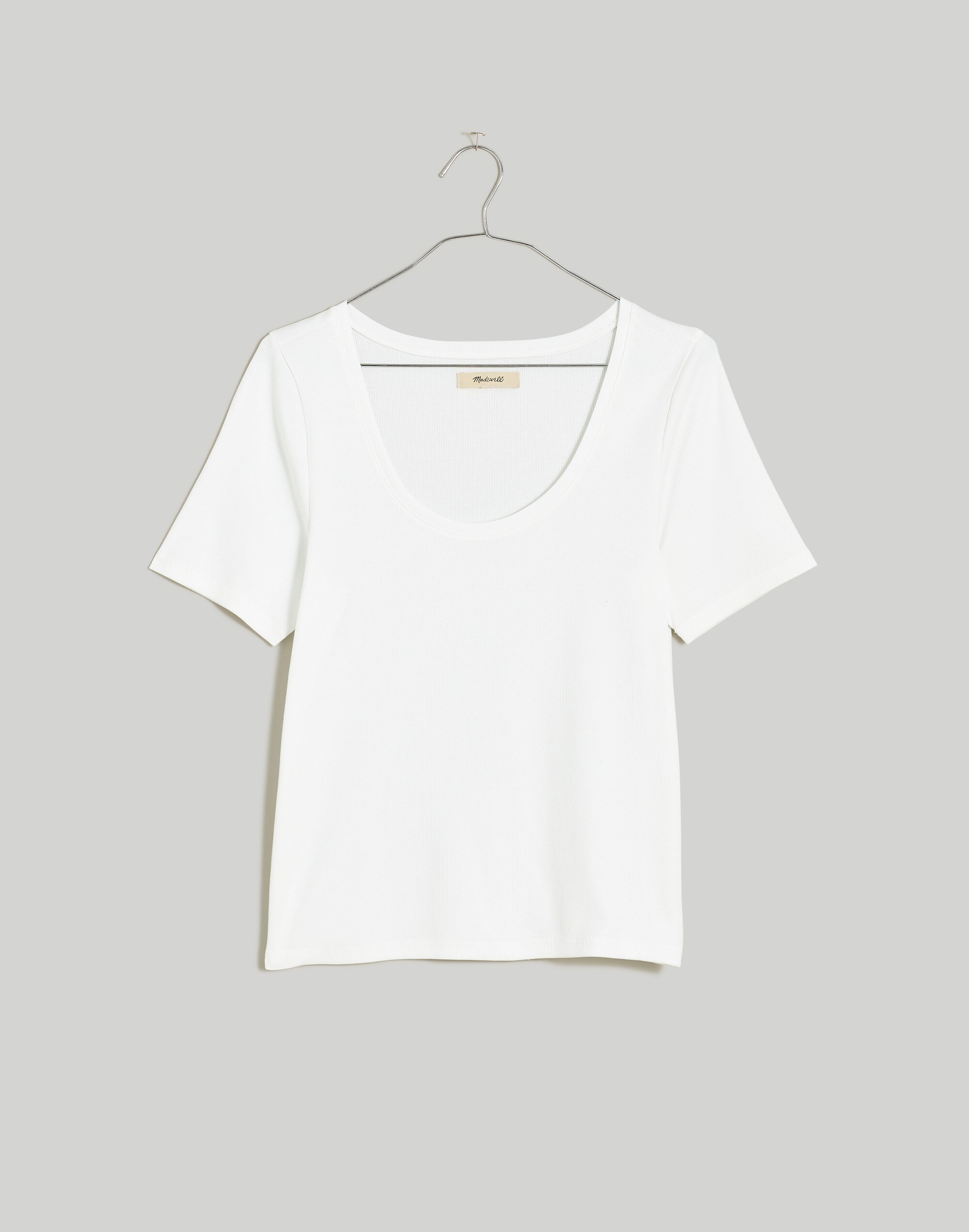 Supima&reg; Rib Scoopneck Tee