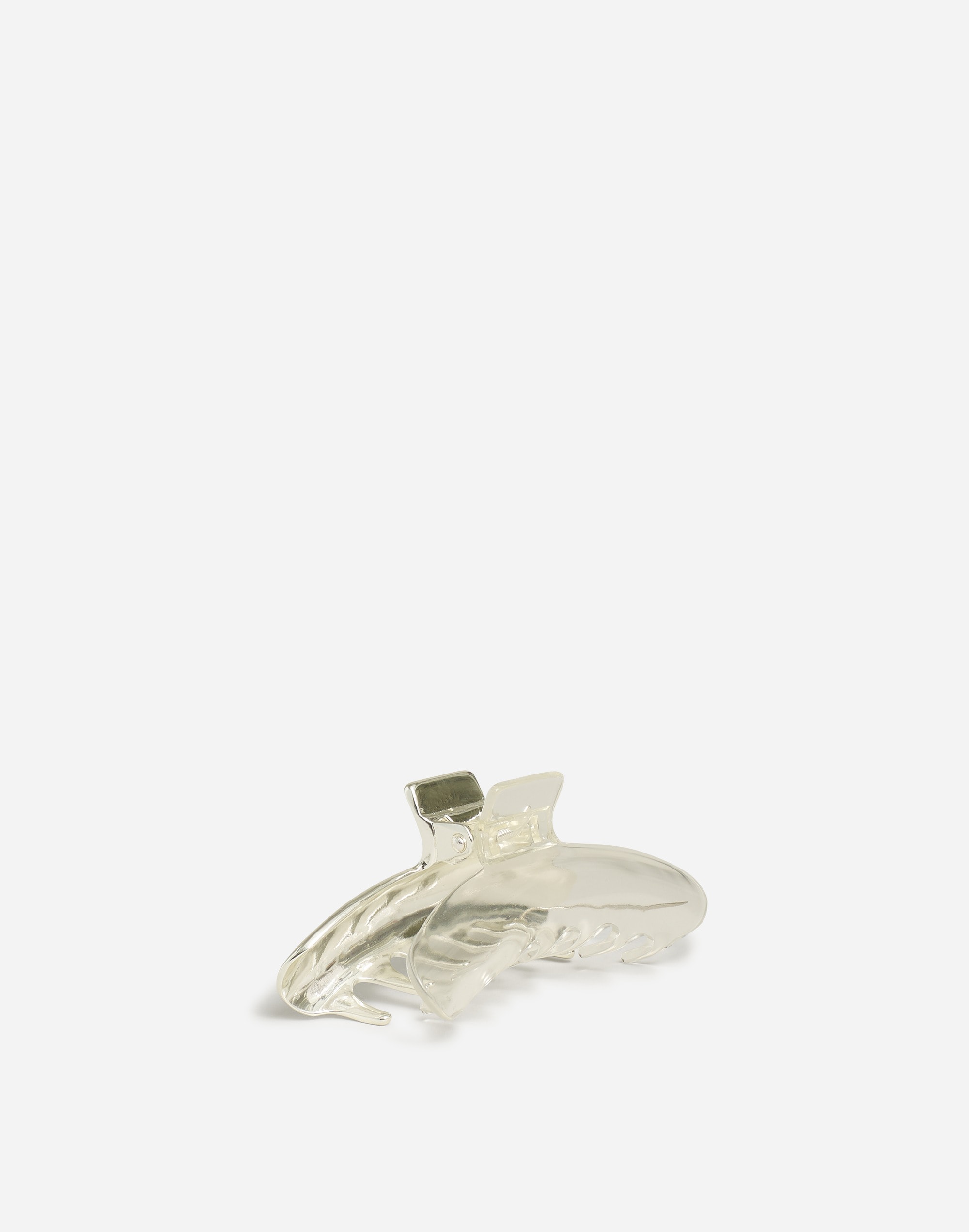 Transparent Metallic Medium Claw Hair Clip