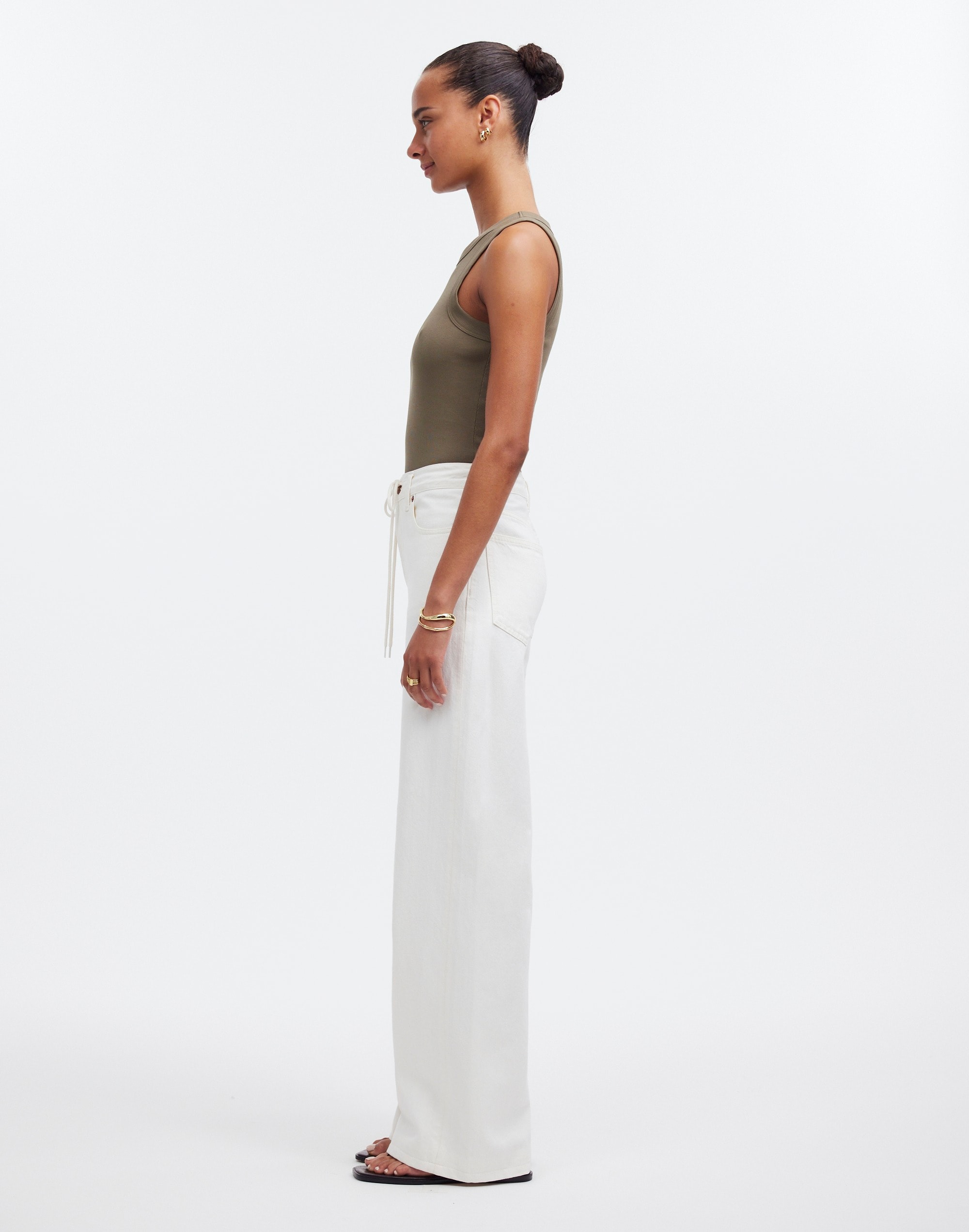 Superwide-Leg Jeans: Drawstring Edition