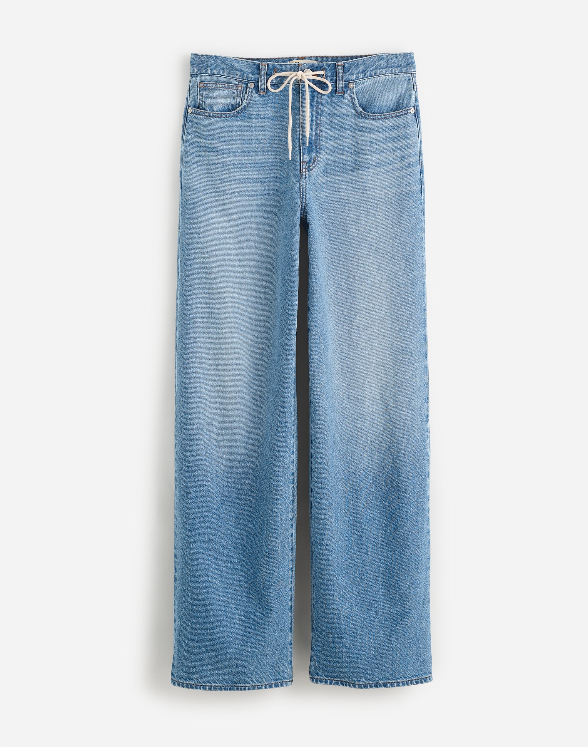 Superwide-Leg Jeans: Drawstring Edition