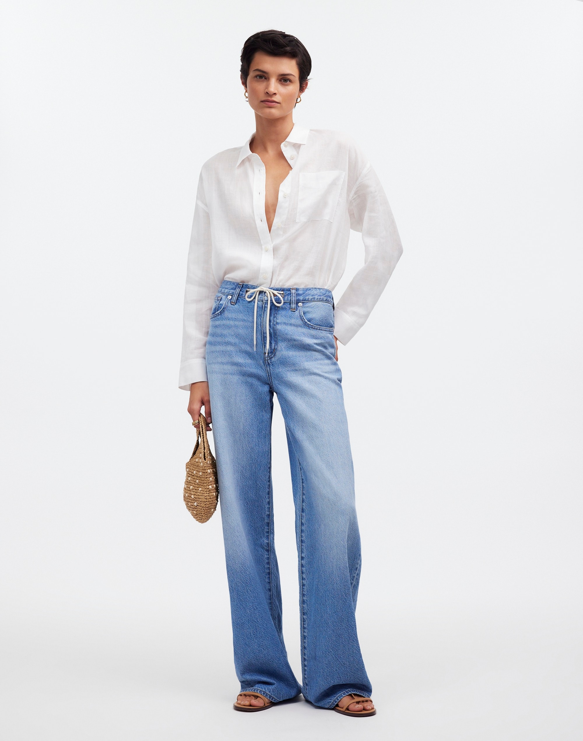 Mw Superwide-leg Jeans In Blue