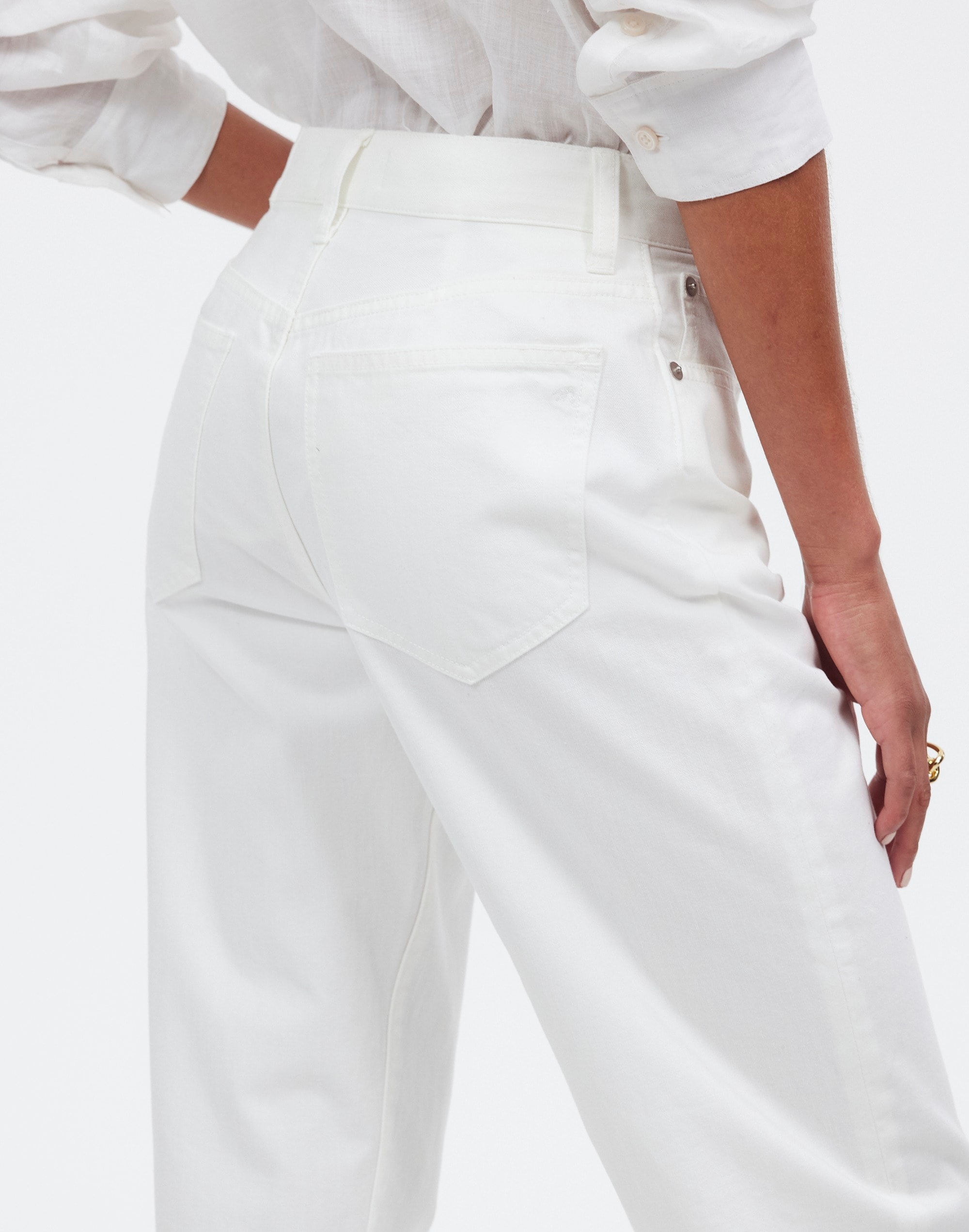 Low-Slung Straight Jeans