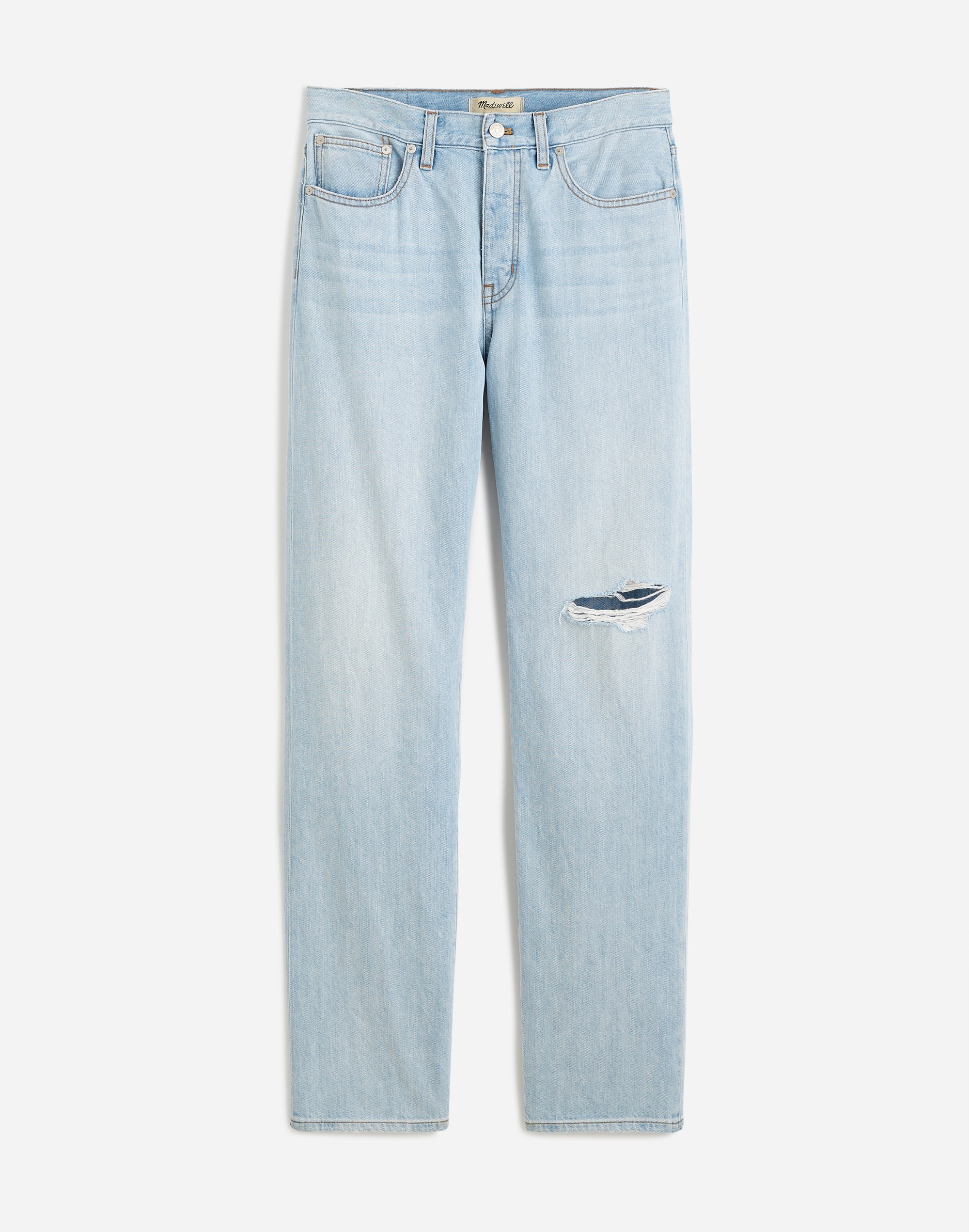 Low-Slung Straight Jeans
