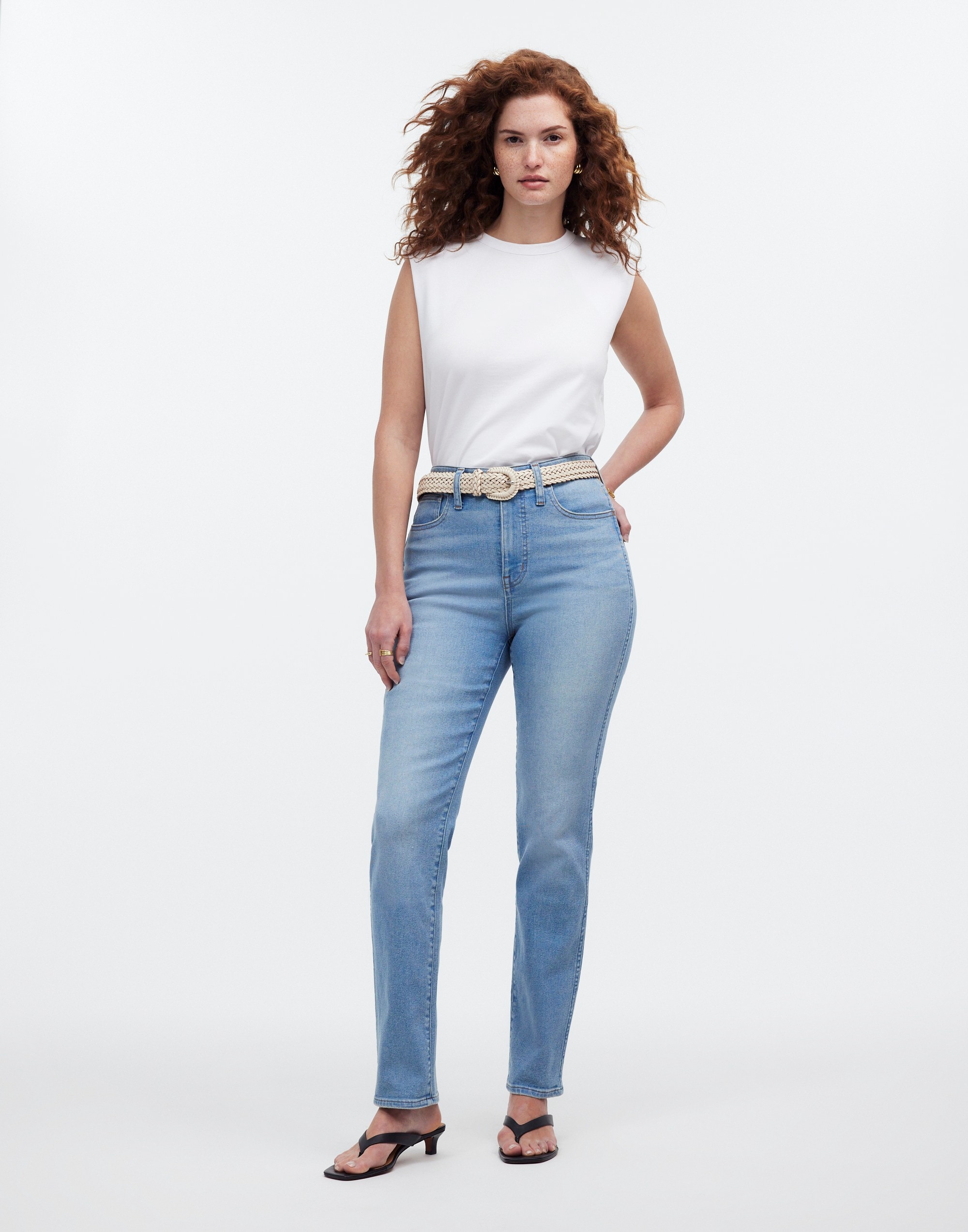 Mw Curvy High-rise Stovepipe Jeans In Carey Wash