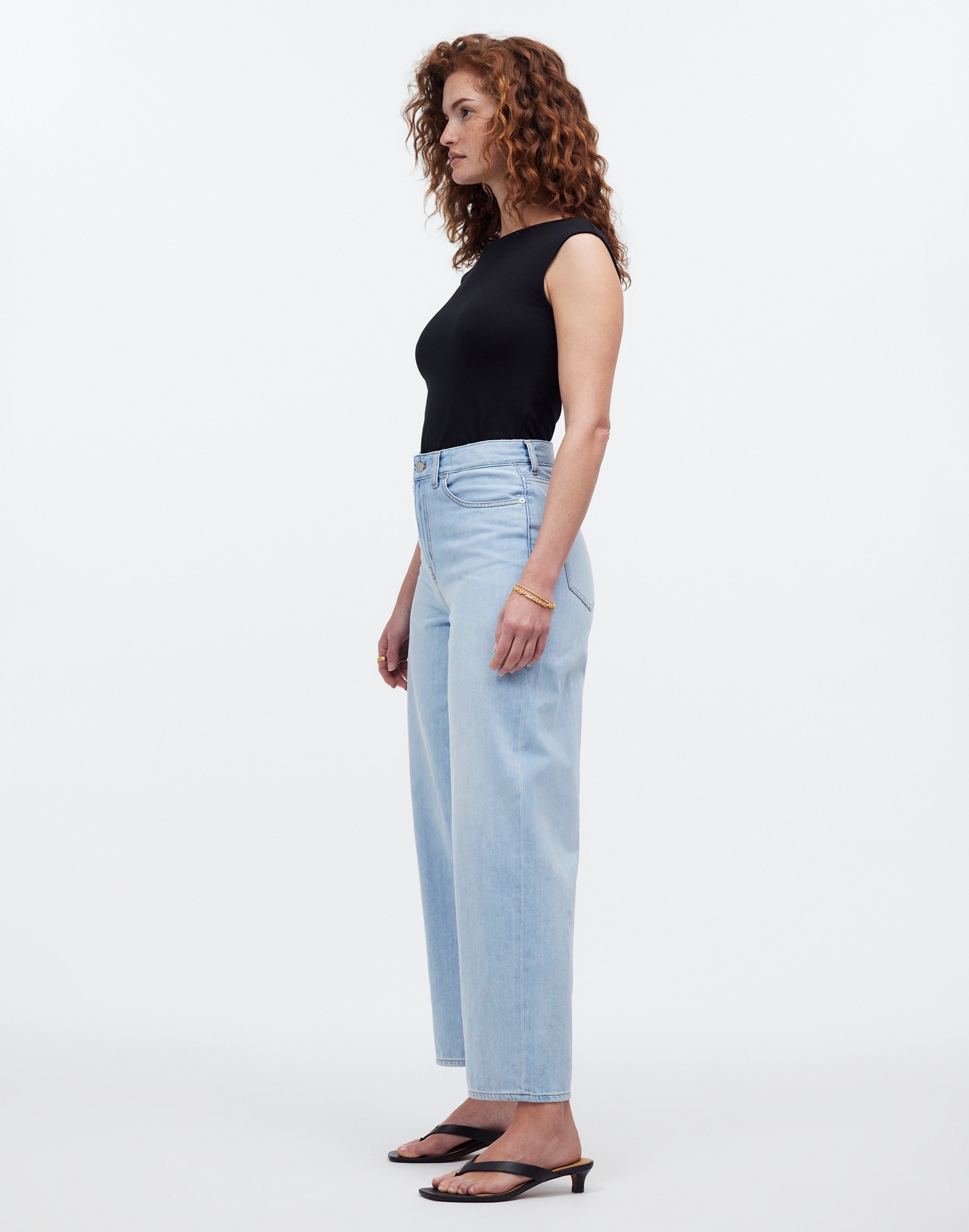The Tall Curvy Perfect Vintage Wide-Leg Crop Jean