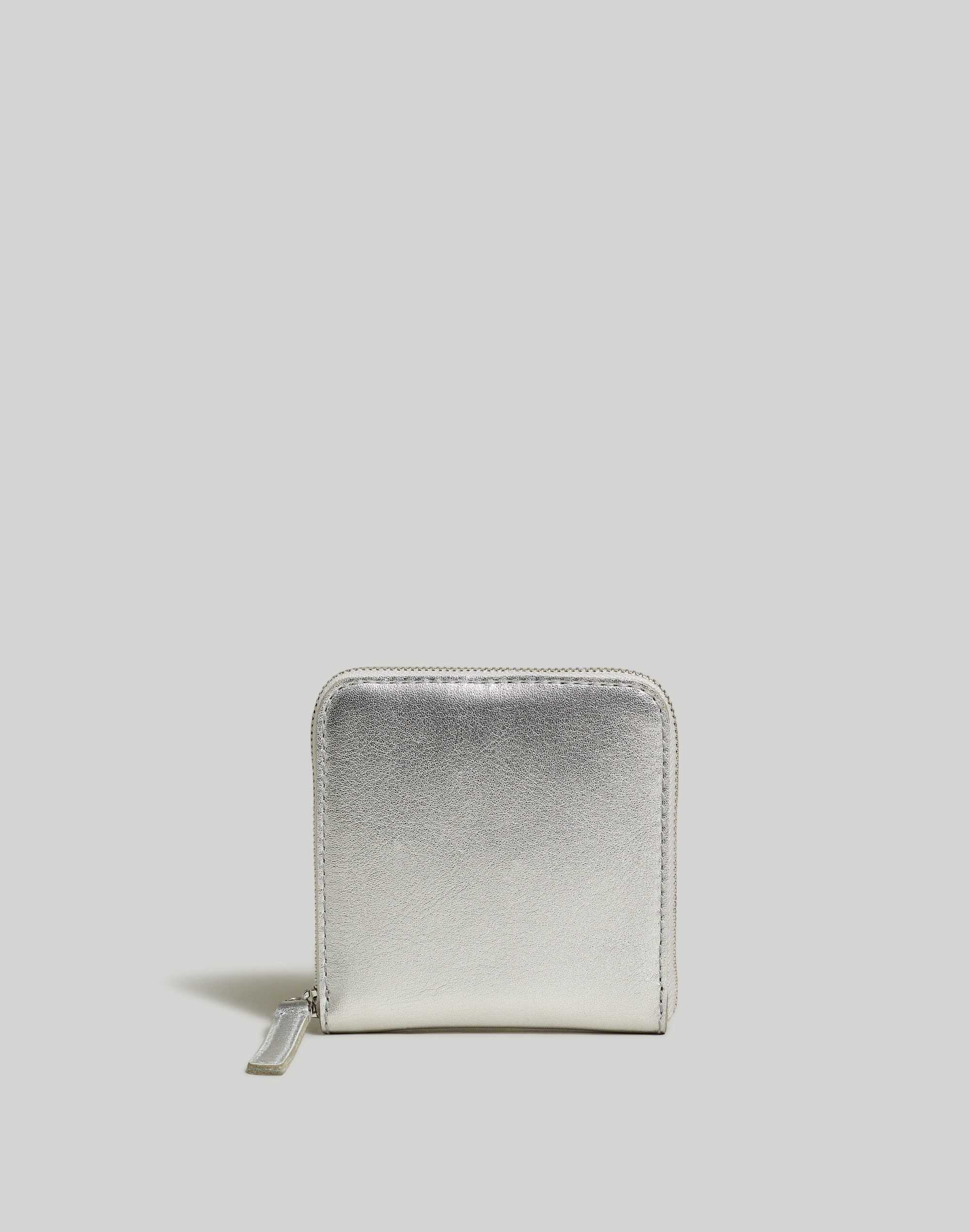 Mw The Essential Large Zip Wallet In Silver