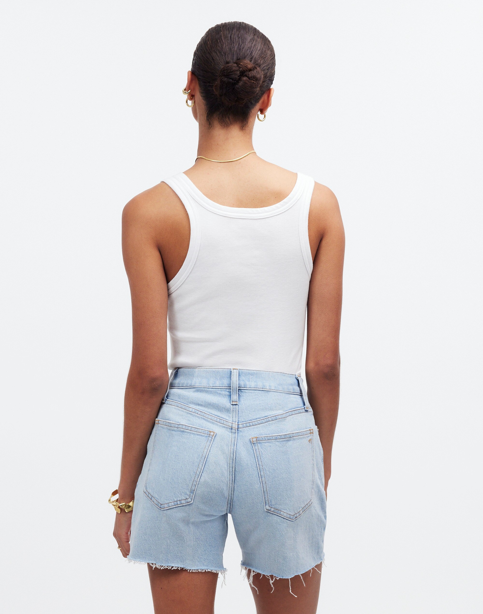 The Perfect Vintage Jean Short in Fitzgerald Wash: Raw-Hem Edition