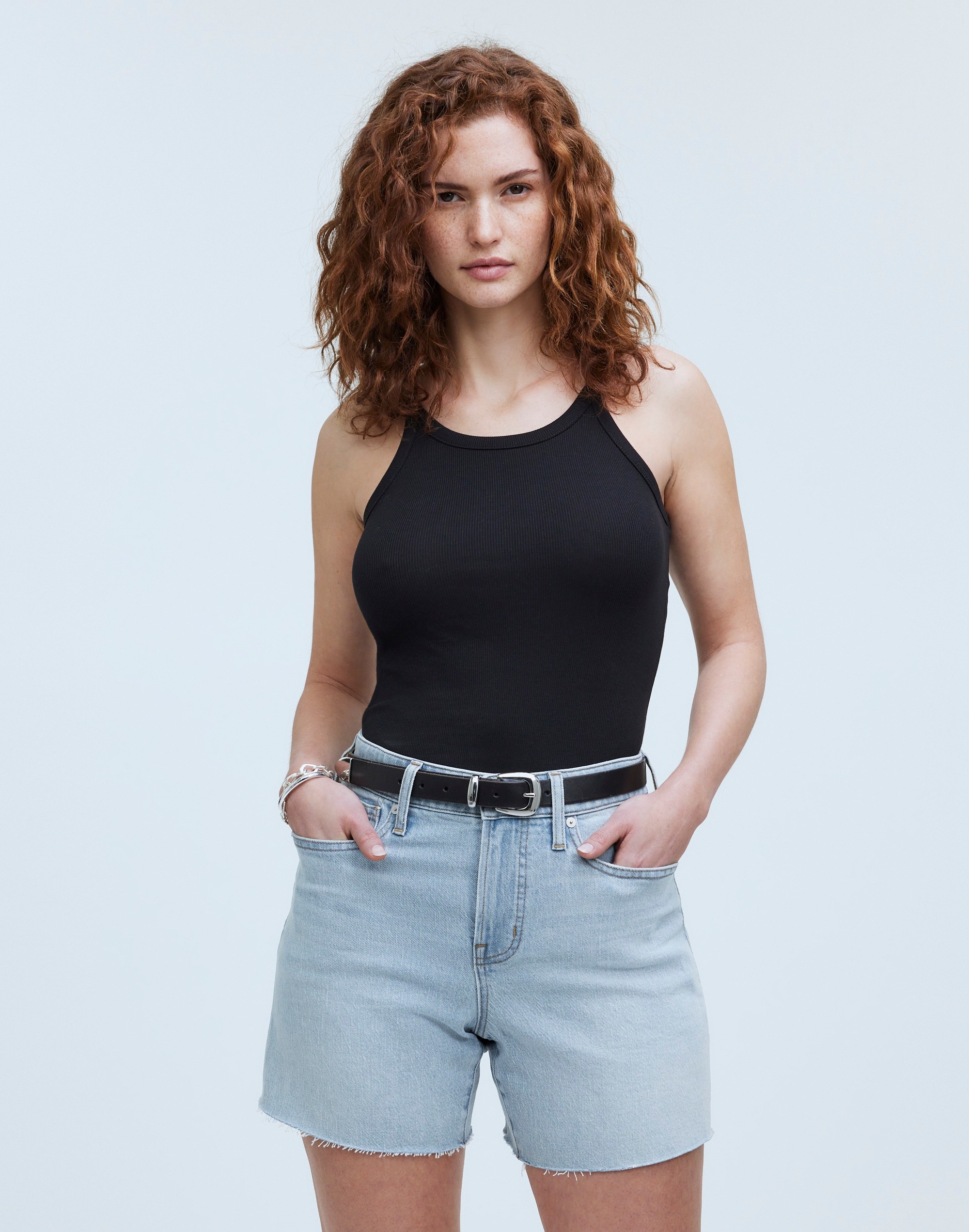 Mw The Curvy Perfect Vintage Jean Short In Fitzgerald Wash