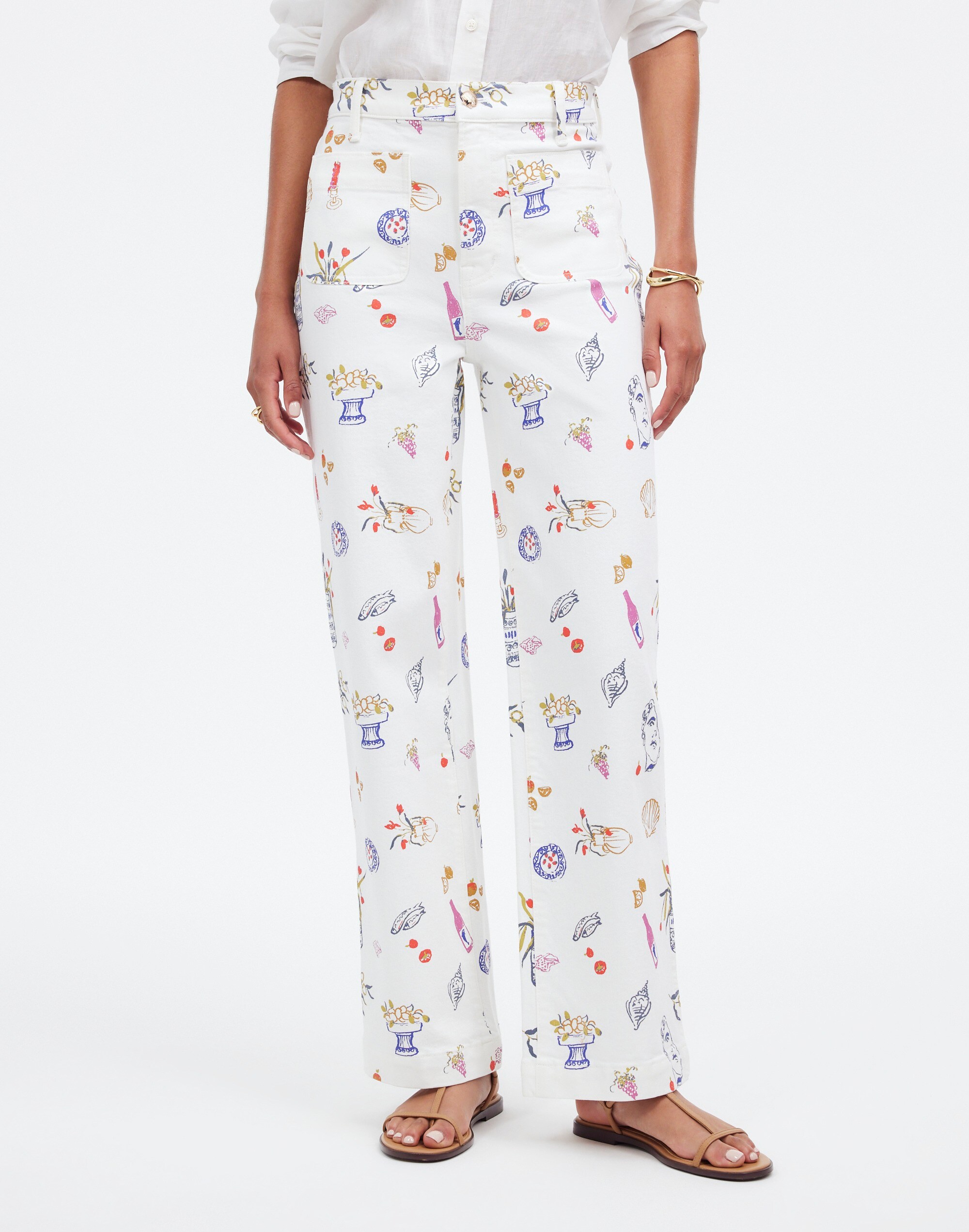 Madewell x Lisa Says Gah! The Perfect Vintage Wide-Leg Crop Jean: Printed Edition Alternate Image 1
