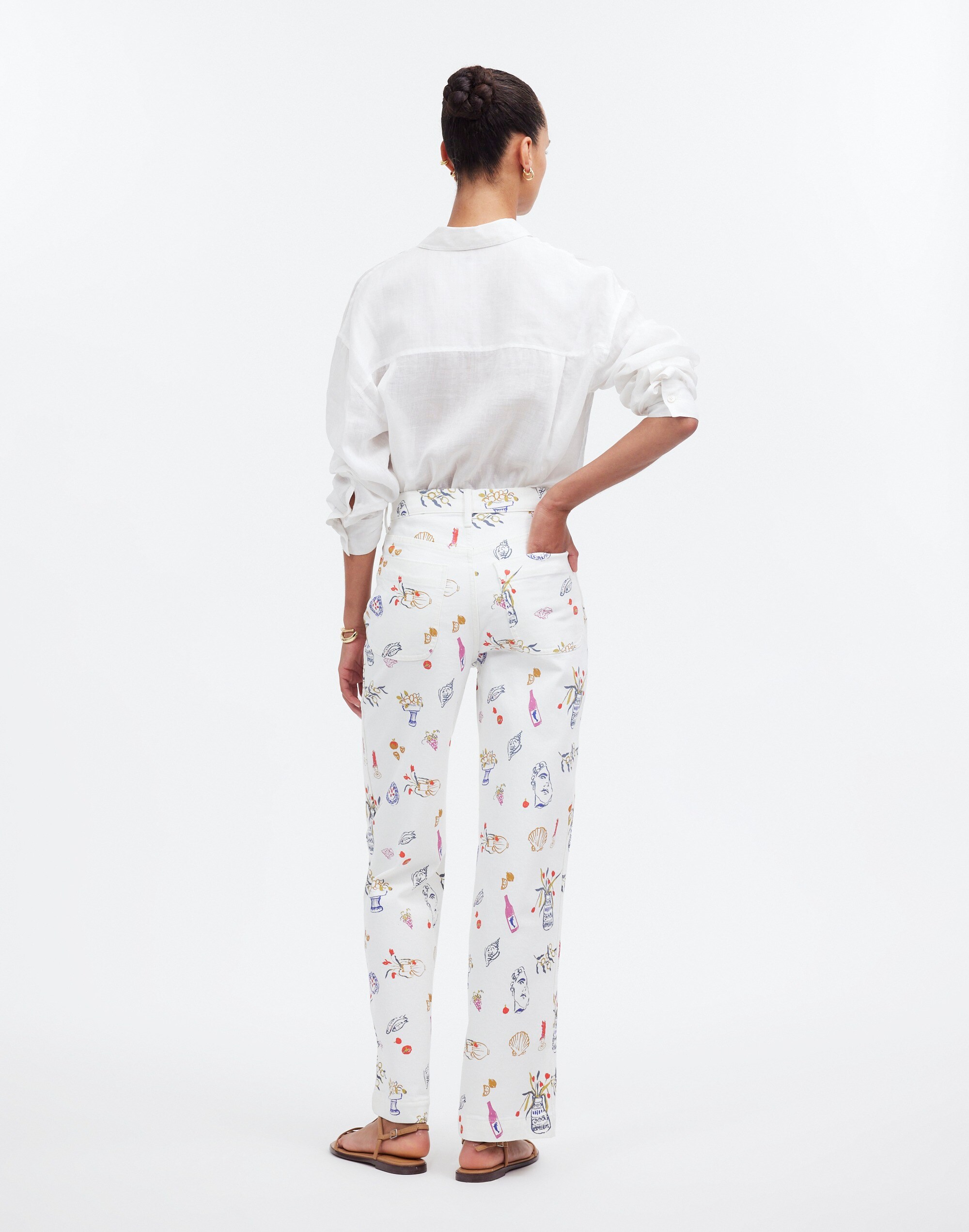 Madewell x Lisa Says Gah! The Perfect Vintage Wide-Leg Crop Jean: Printed Edition Alternate Image 4