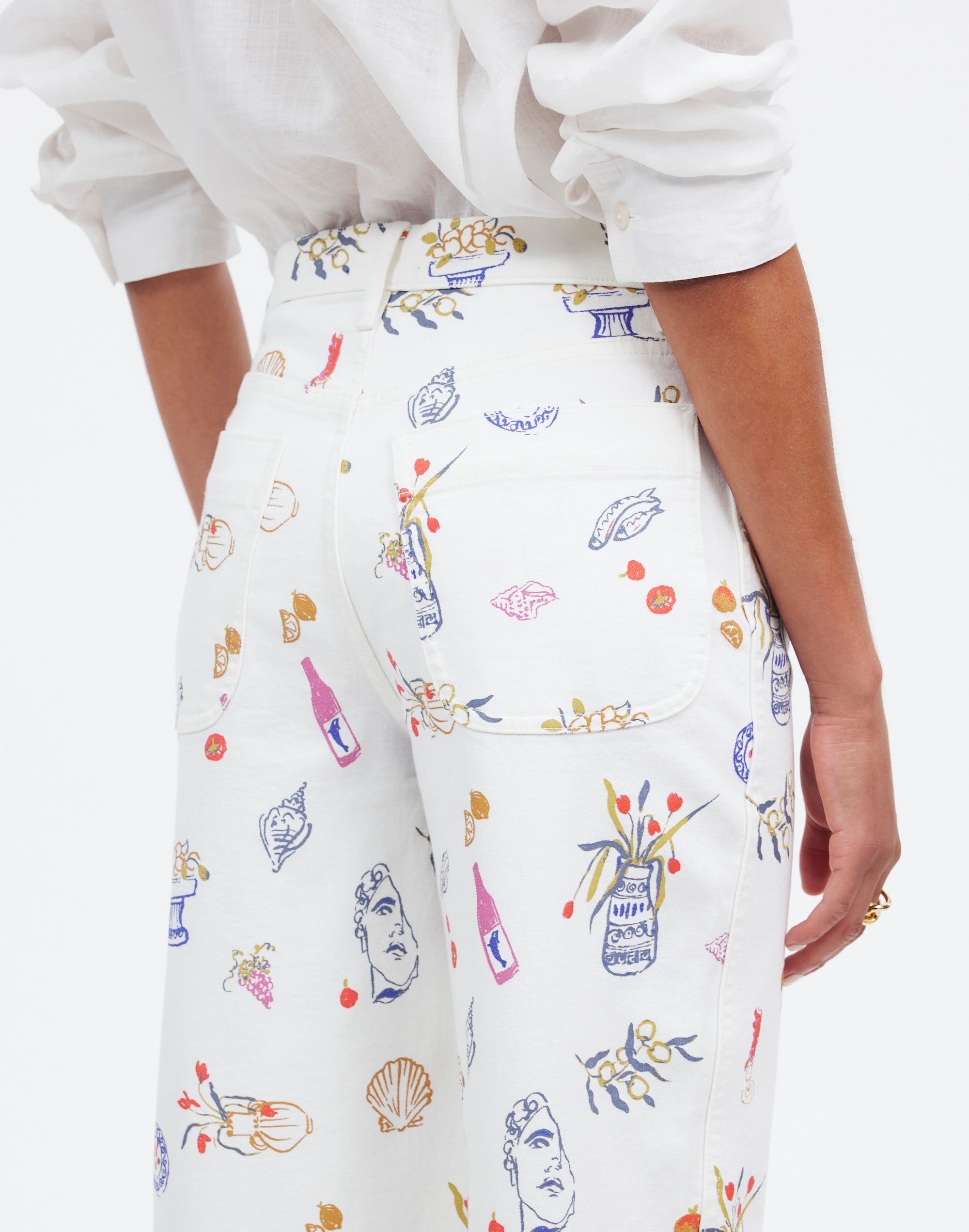 Madewell x Lisa Says Gah! The Perfect Vintage Wide-Leg Crop Jean: Printed Edition Alternate Image 5