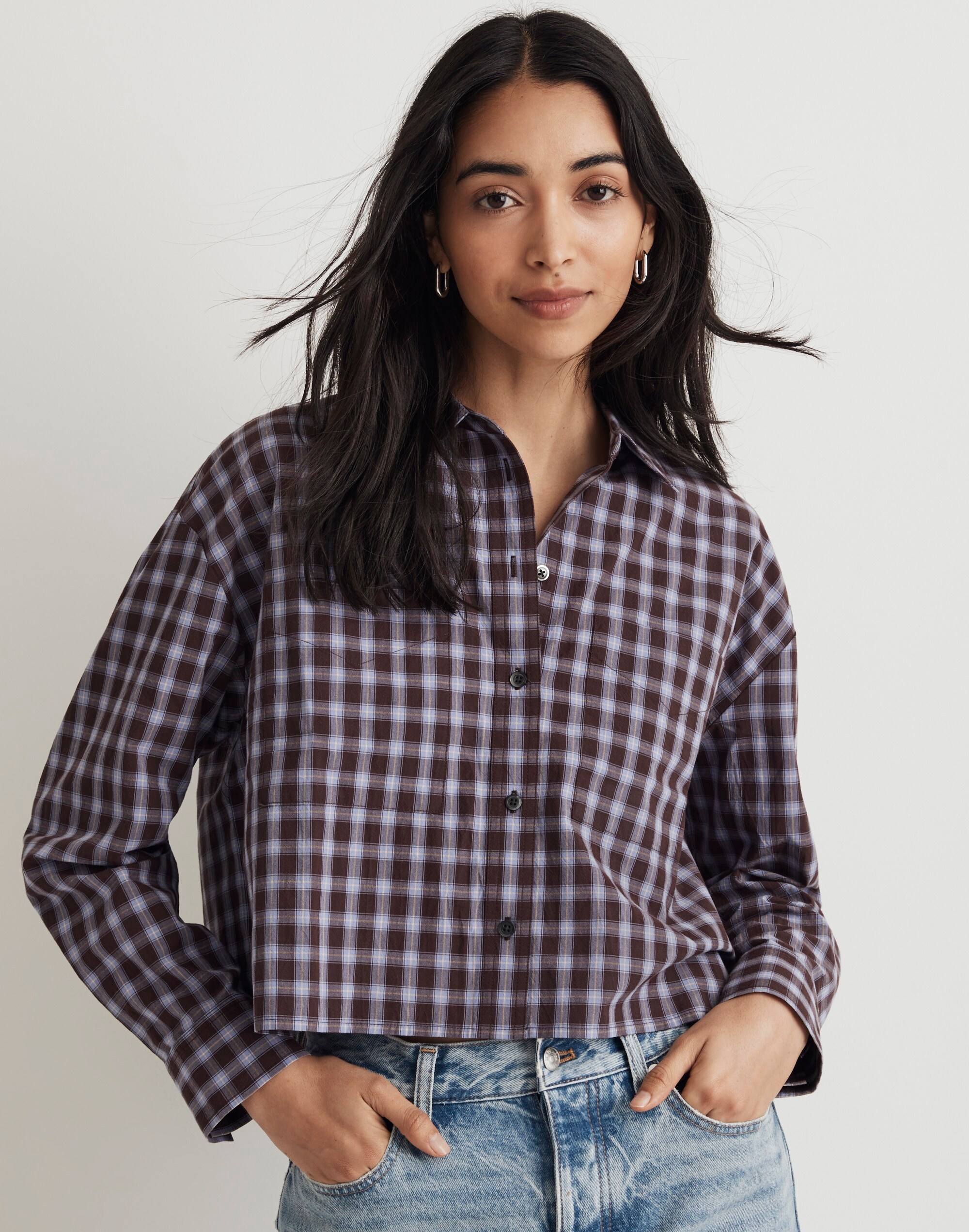 The Signature Poplin Crop Shirt