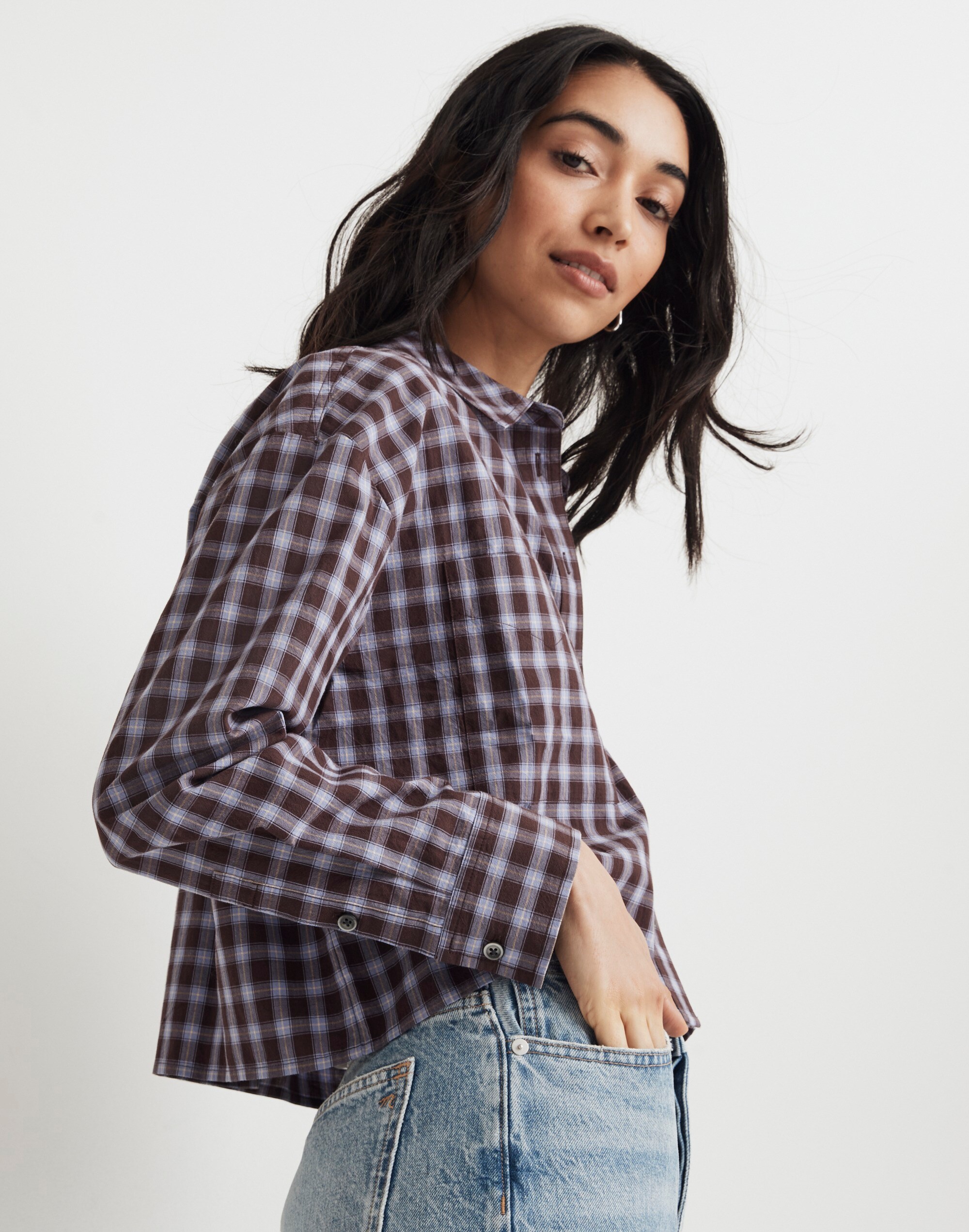 The Signature Poplin Crop Shirt