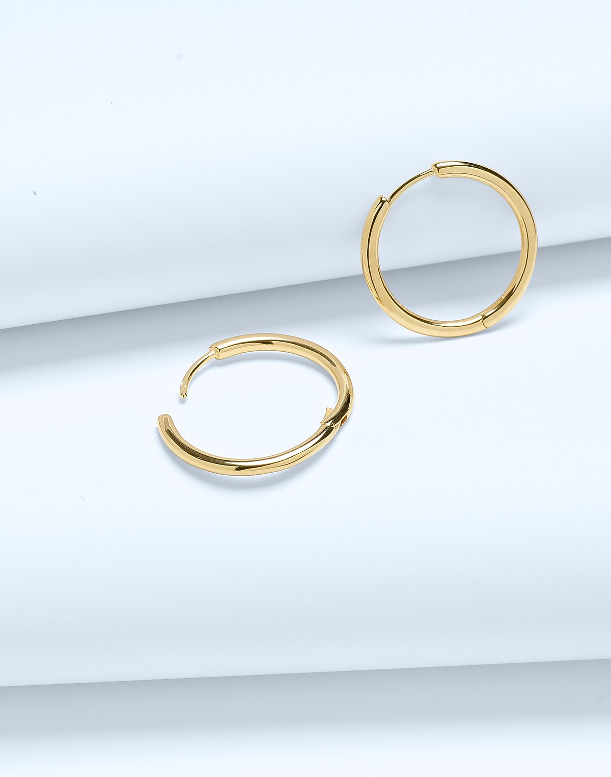 Demi-Fine Medium Hoop Earrings