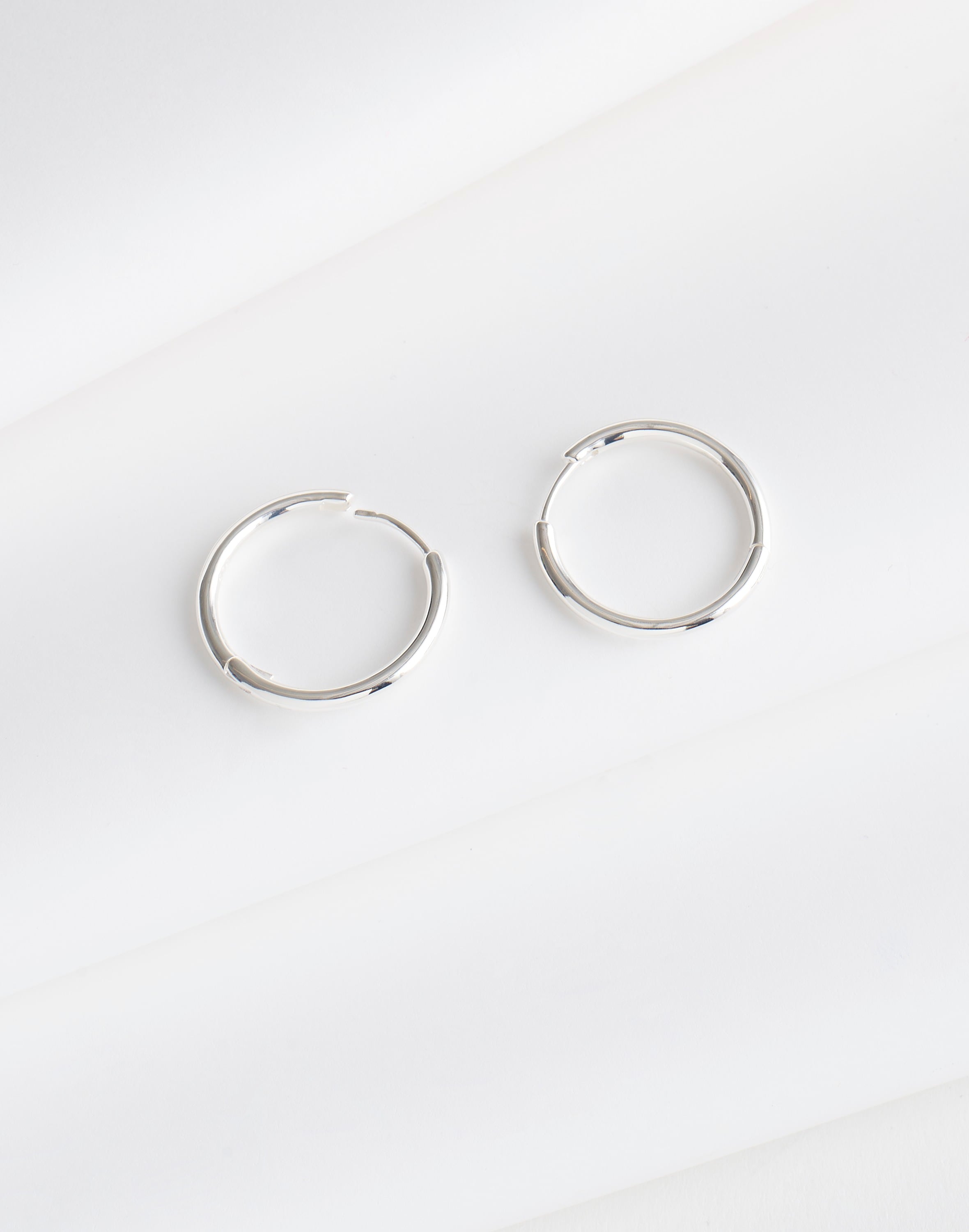 Demi-Fine Medium Hoop Earrings