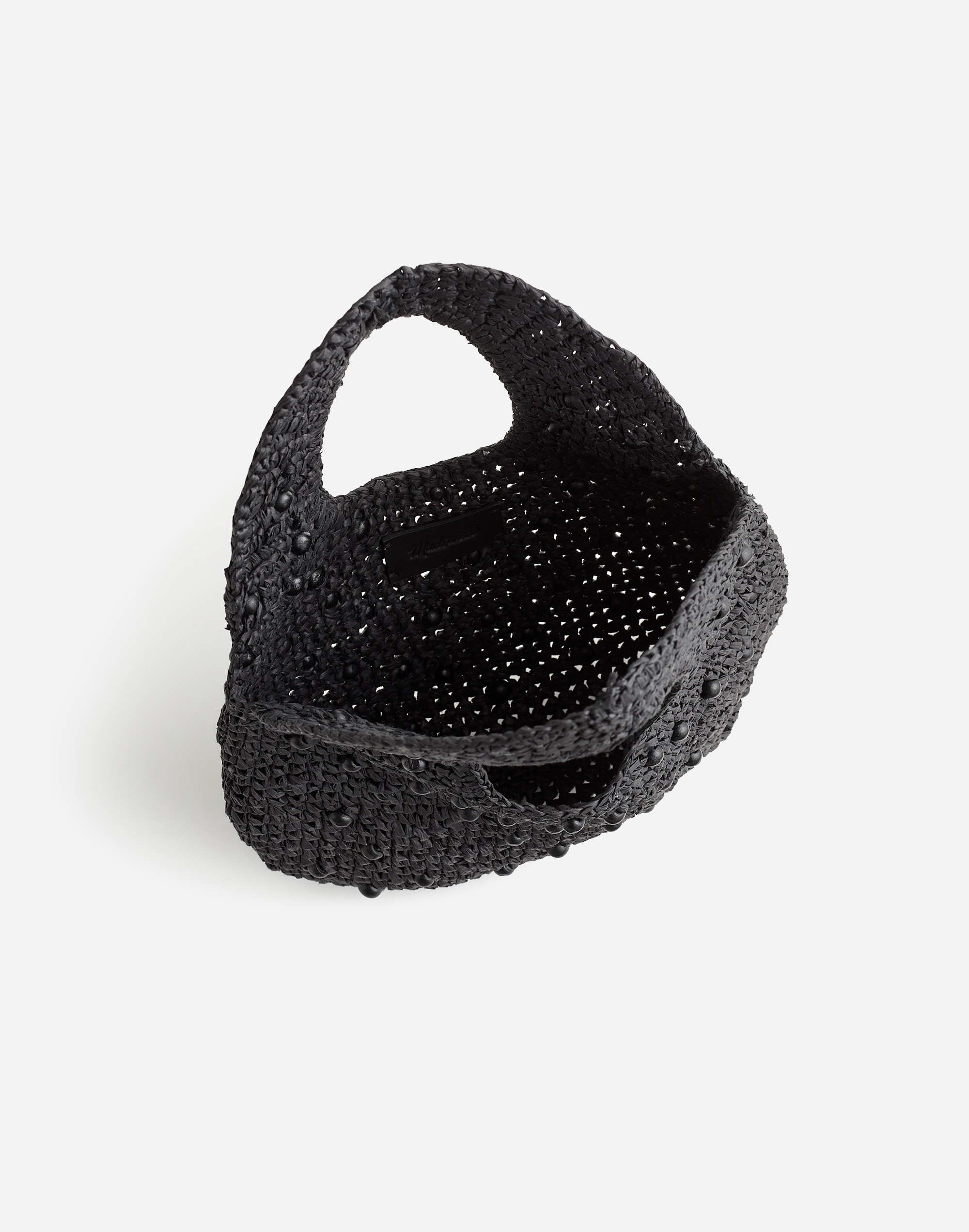 The Micro Bag in Embellished Straw