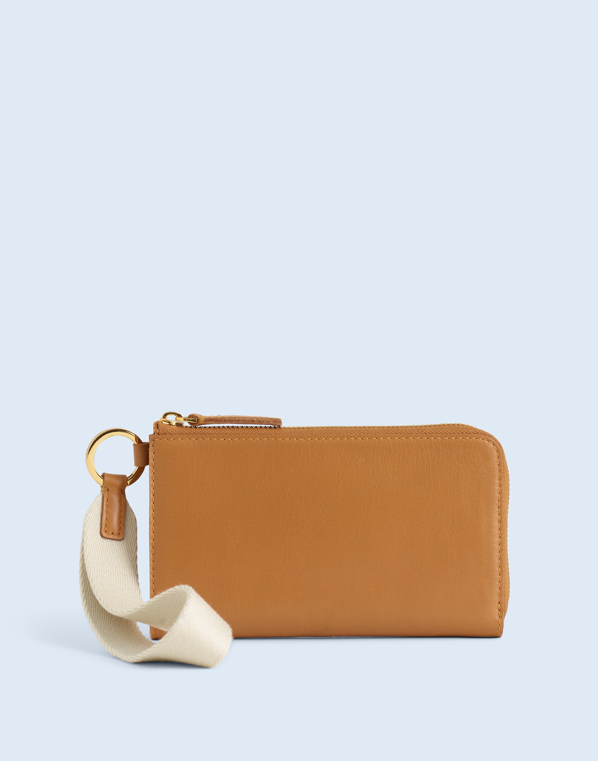Mw The Essential Zip Clutch In Sunbaked Tan
