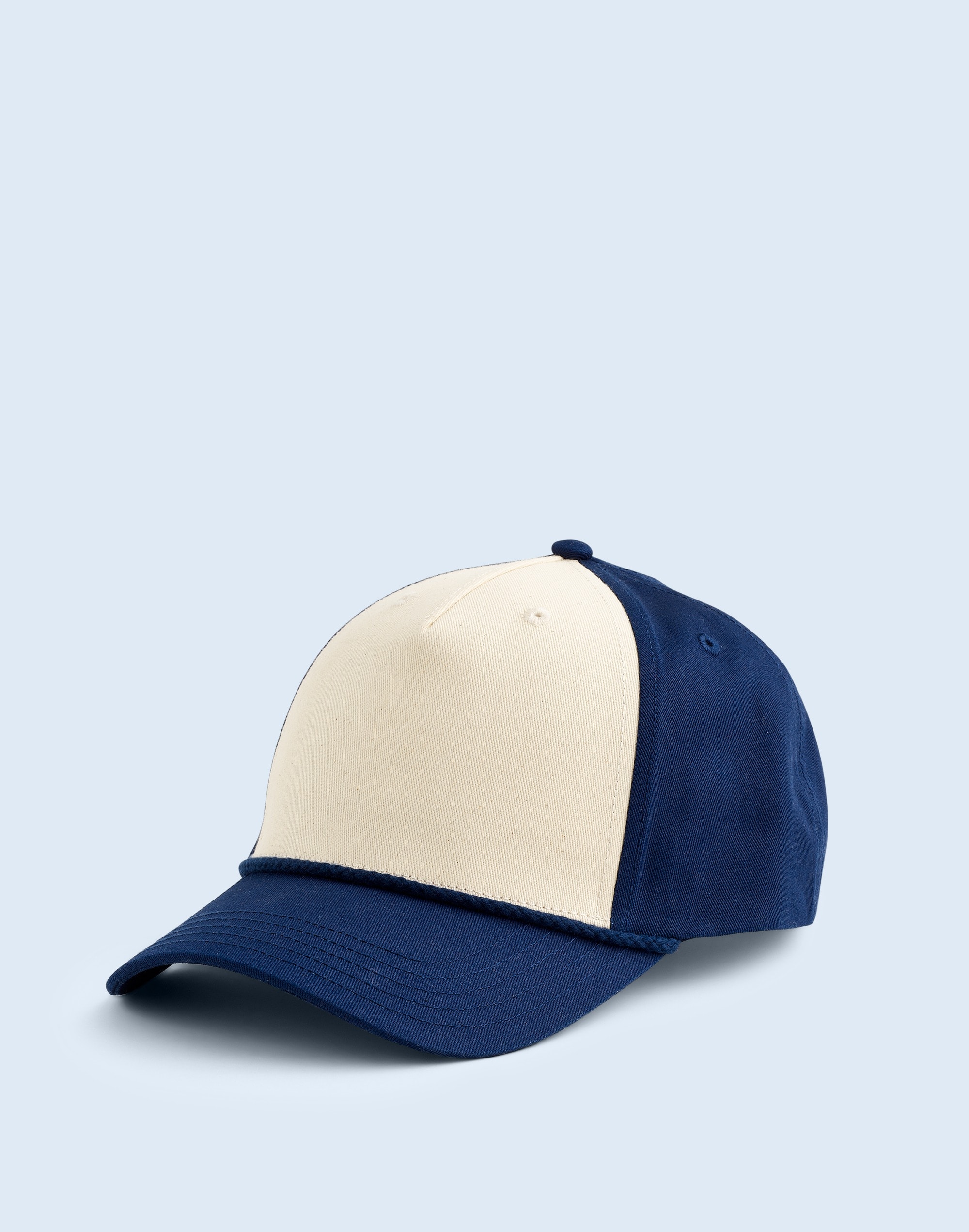 Mw Colorblock Trucker Hat In Blue