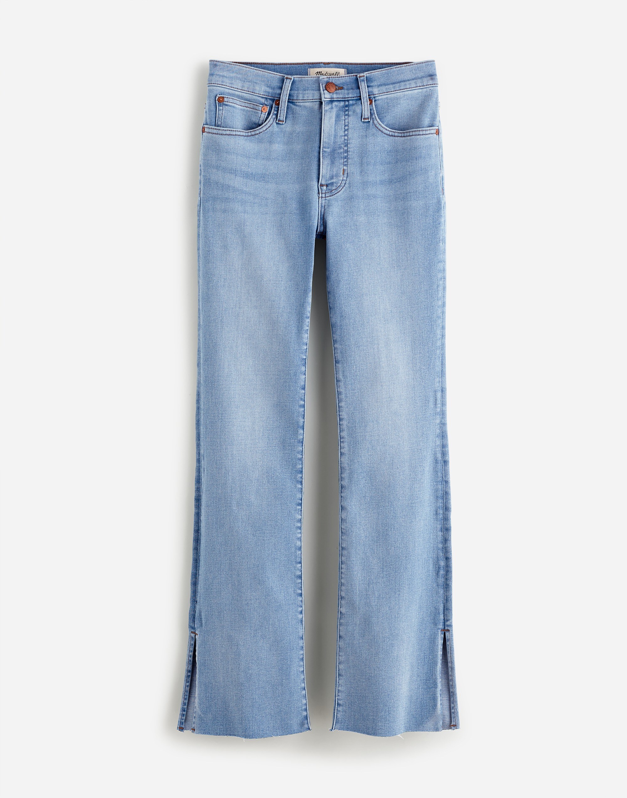 Kick Out Full-Length Jeans in Condale Wash: Raw Hem Edition