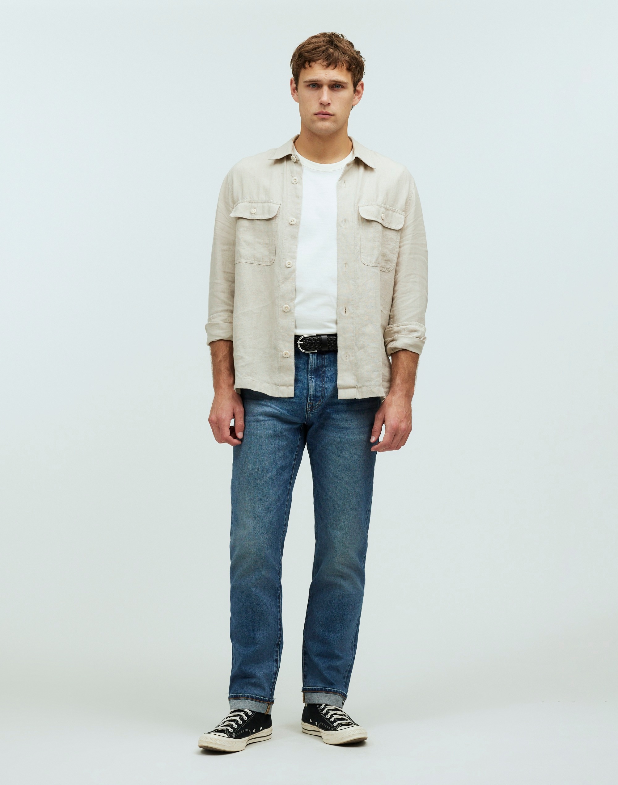 Mw The 1991 Straight-leg Stretch Selvedge Jean In Neutral