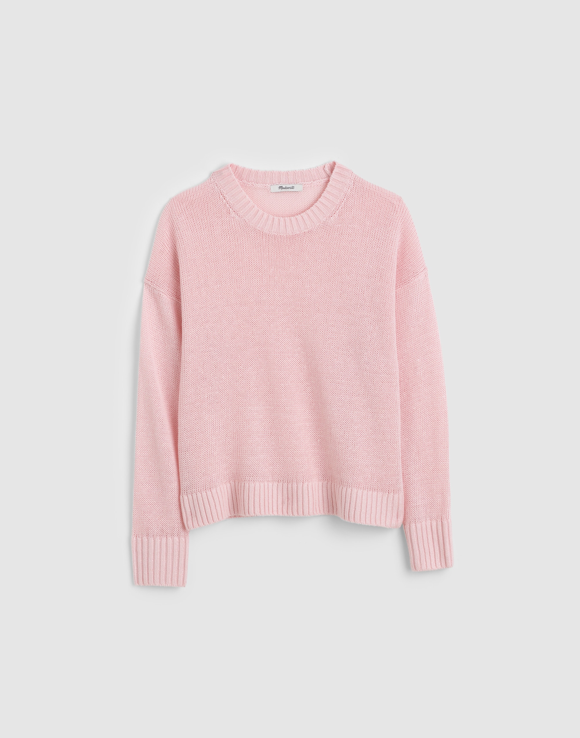 Linen Drop-Shoulder Sweater