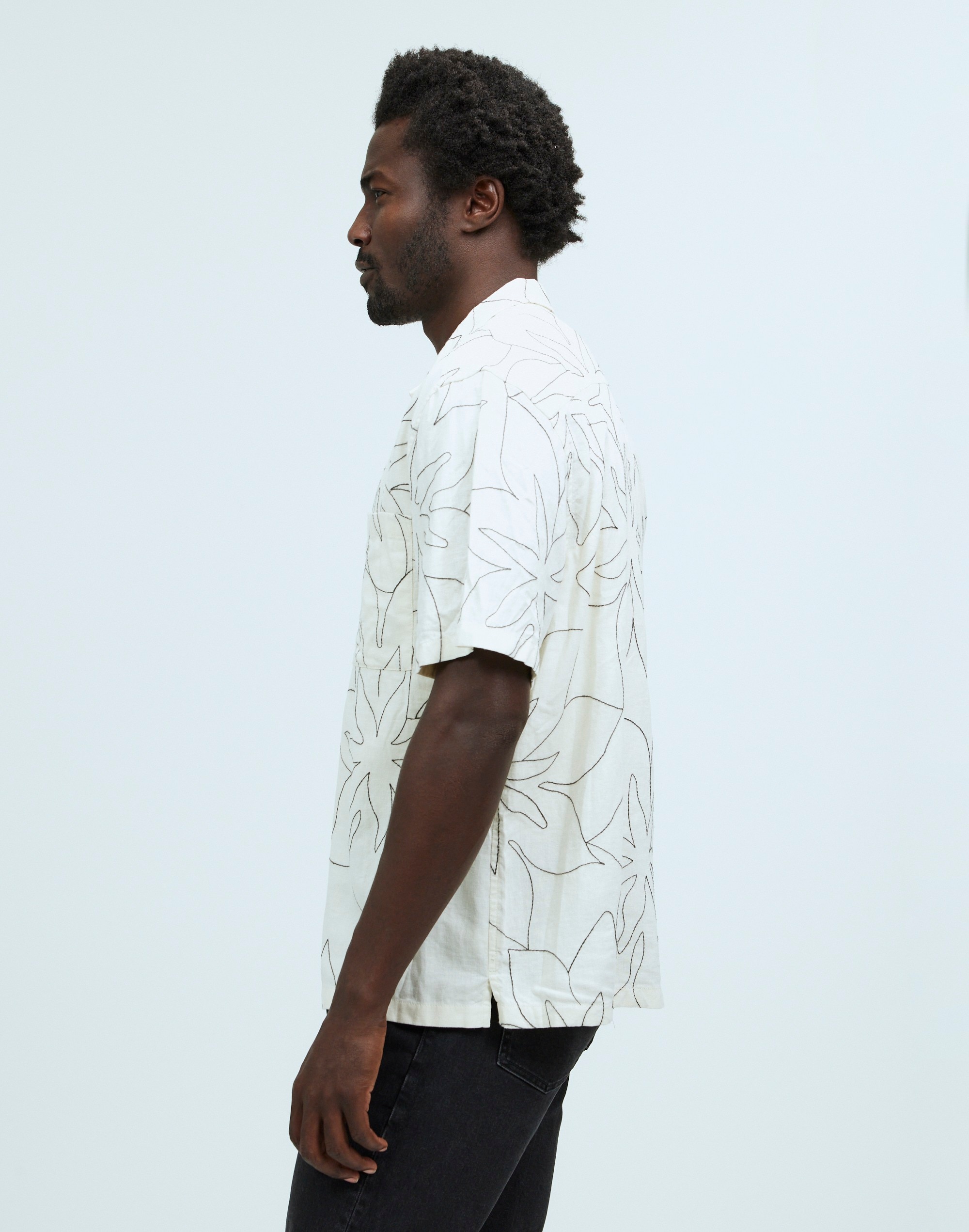 Embroidered Easy Short-Sleeve Shirt