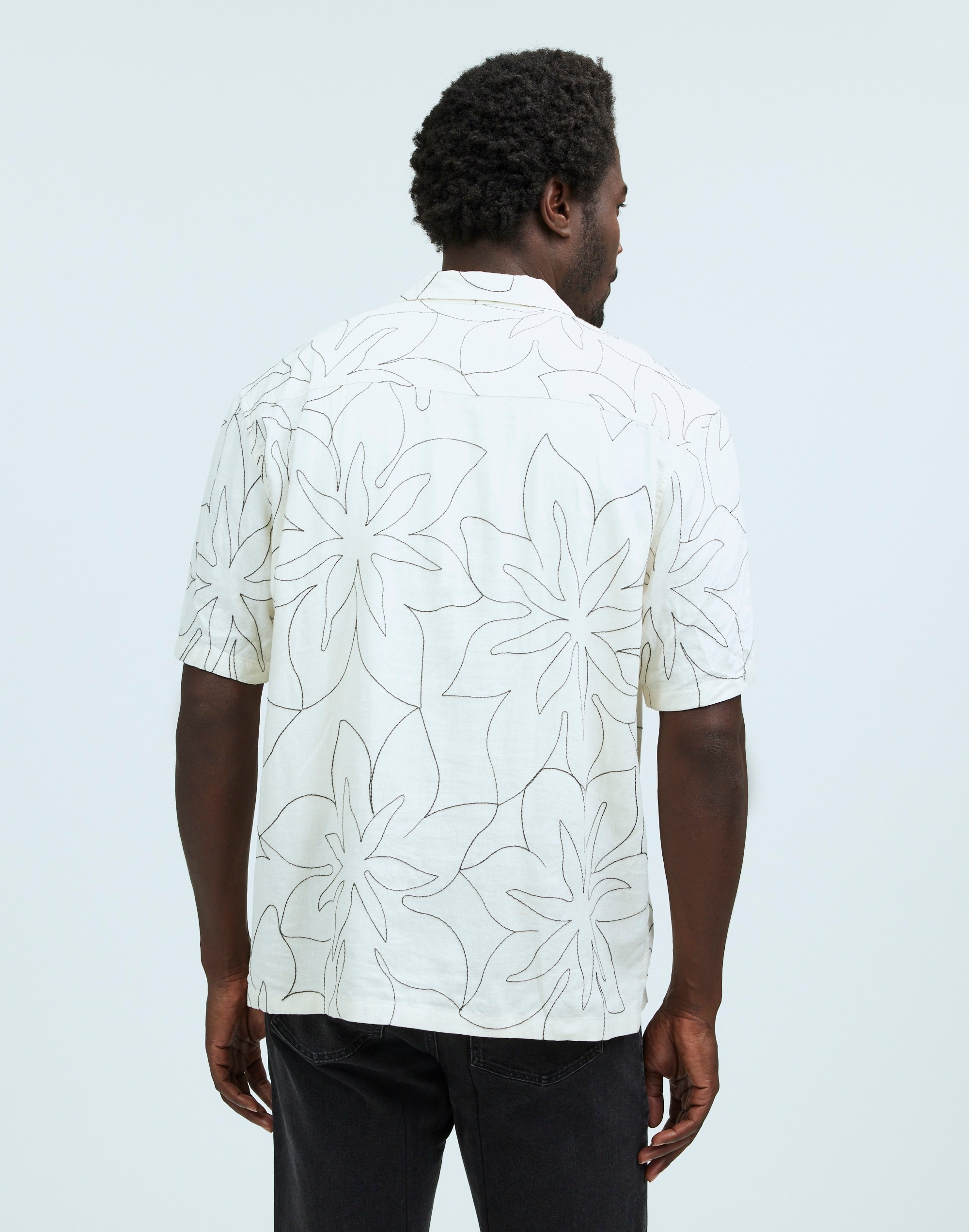 Embroidered Easy Short-Sleeve Shirt