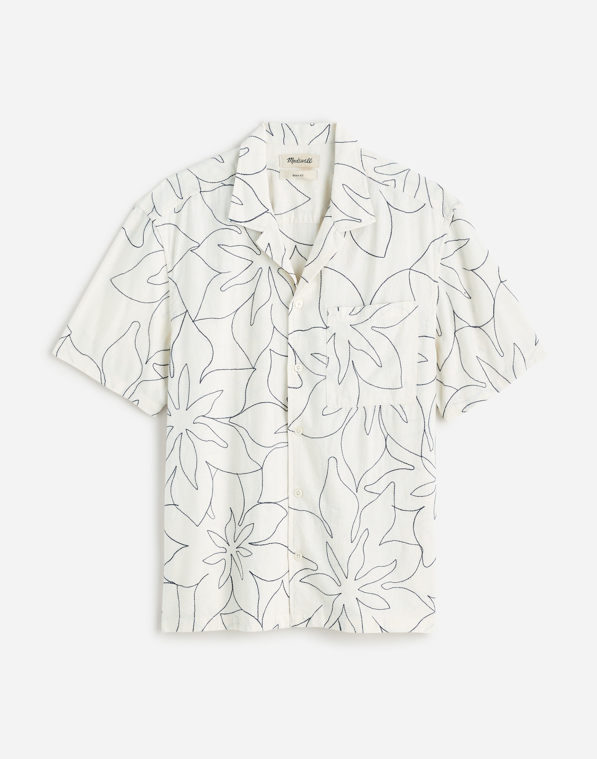 Embroidered Easy Short-Sleeve Shirt