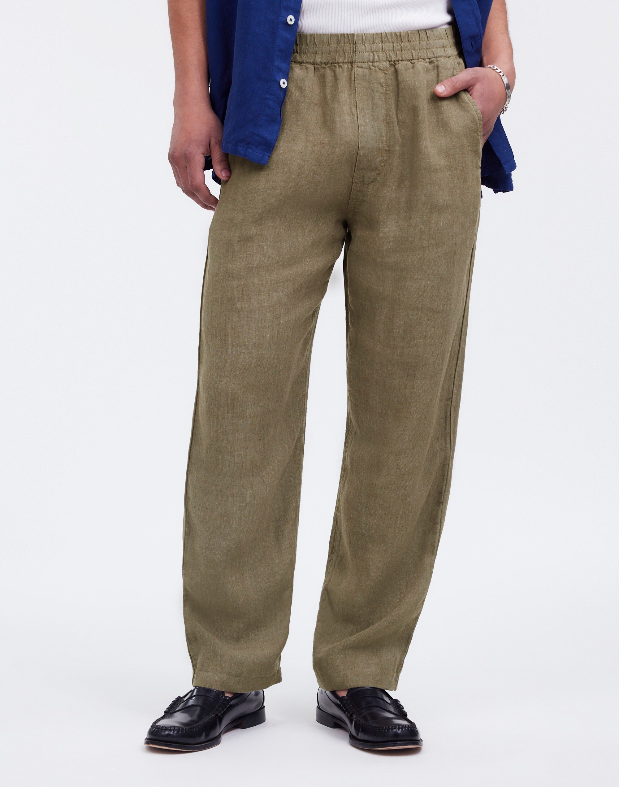 Linen Drawstring Pants