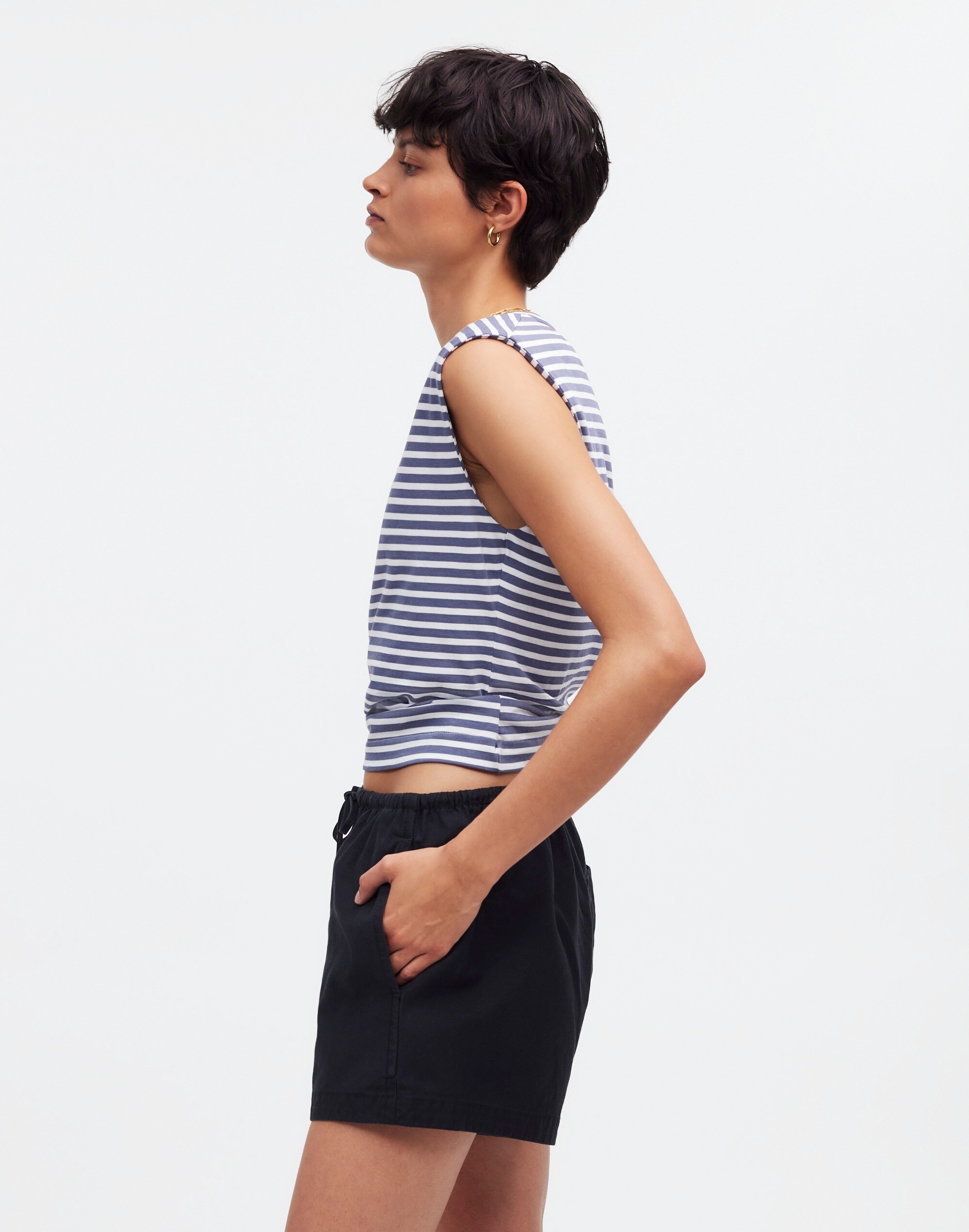 Drawstring Pull-On Shorts