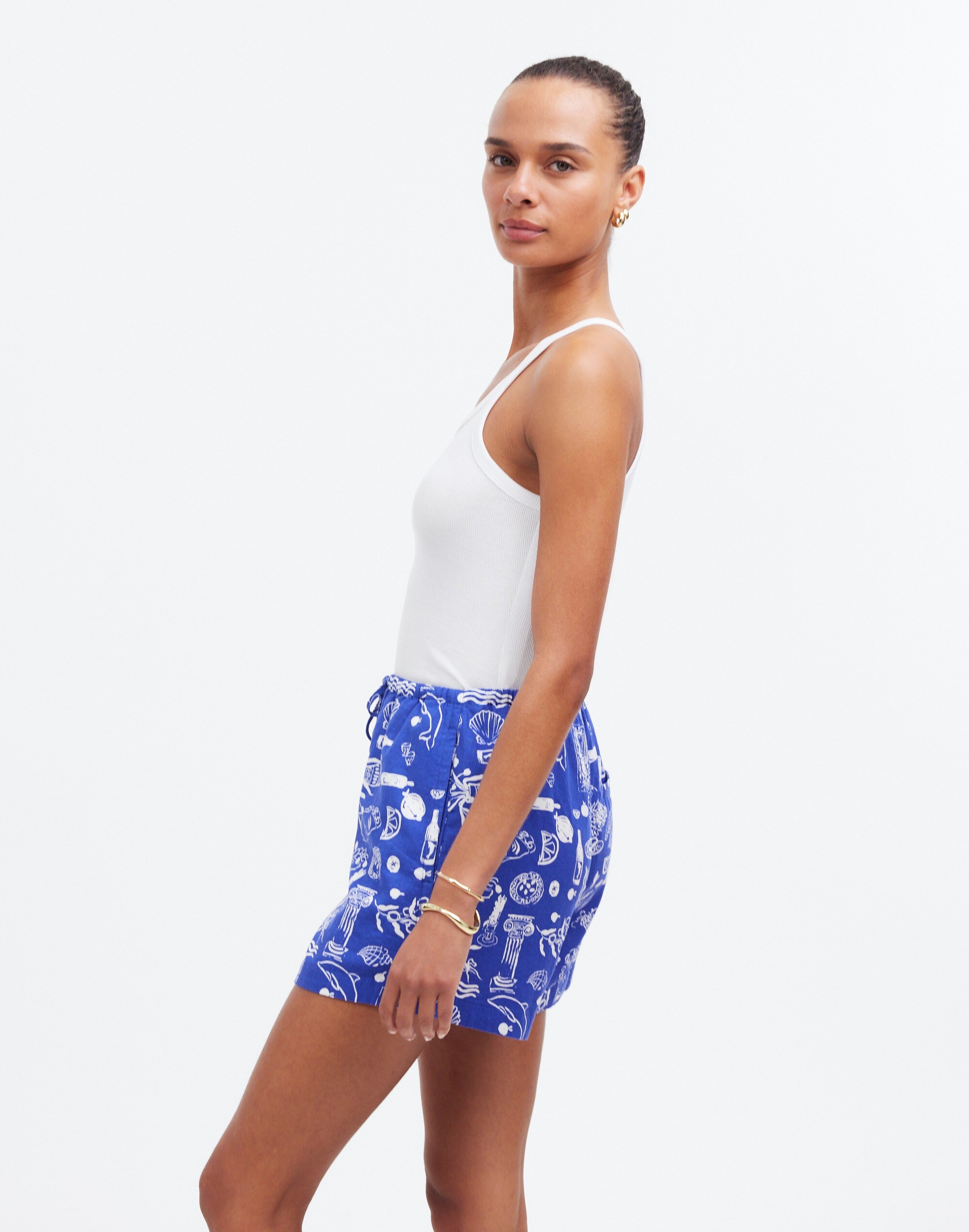Madewell x Lisa Says Gah! Drawstring Pull-On Shorts
