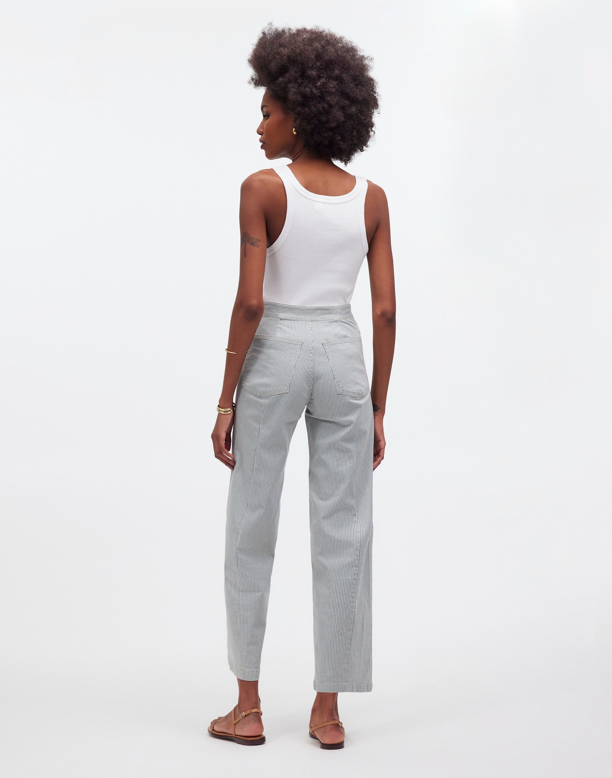 The Emmett Wide-Leg Crop Pant: Welt Pocket Edition