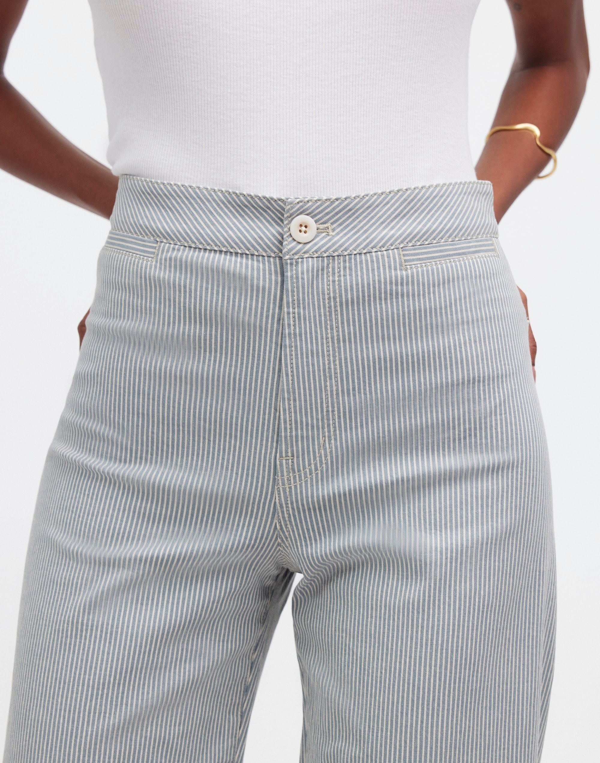 The Emmett Wide-Leg Crop Pant: Welt Pocket Edition