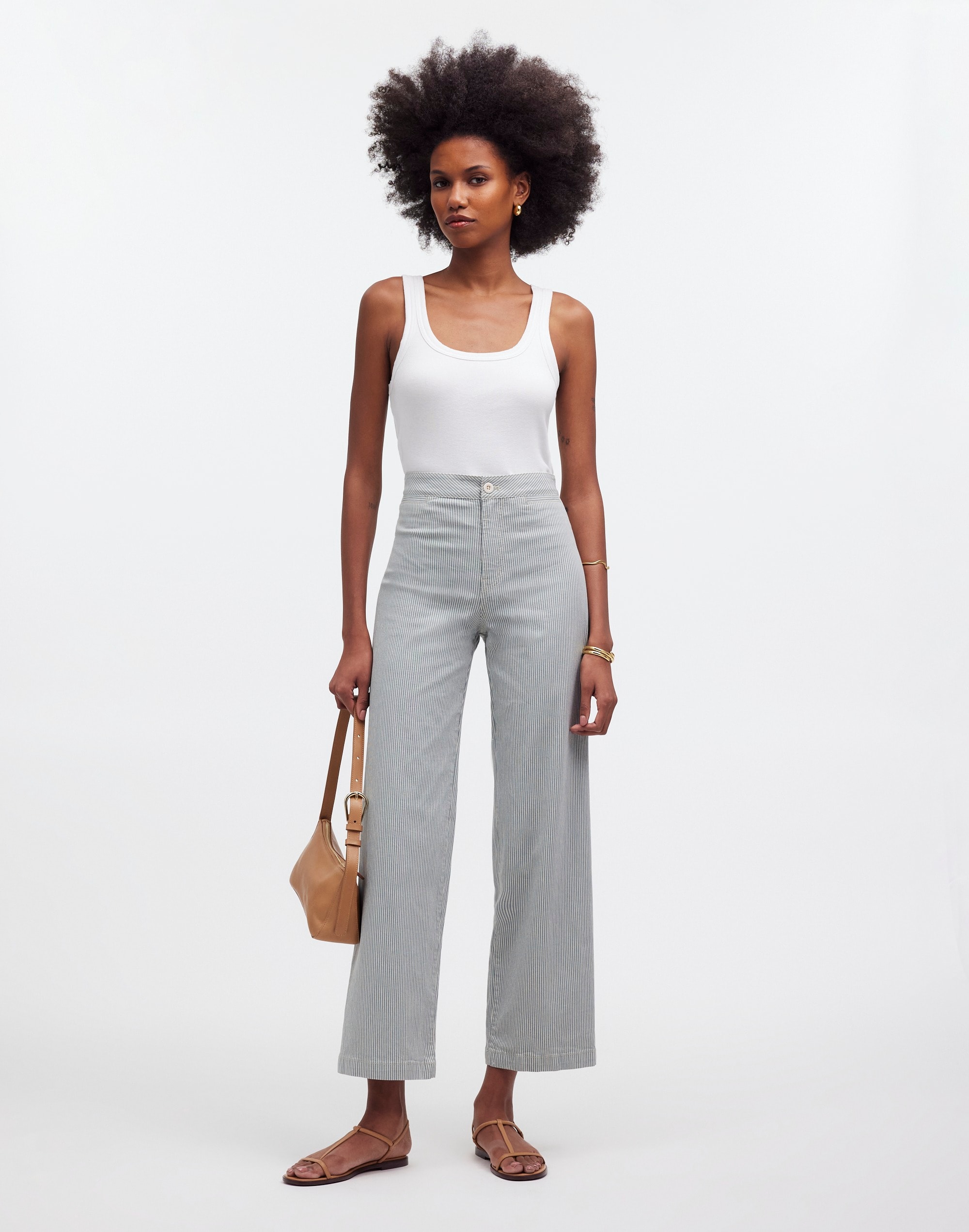 The Emmett Wide-Leg Crop Pant: Welt Pocket Edition