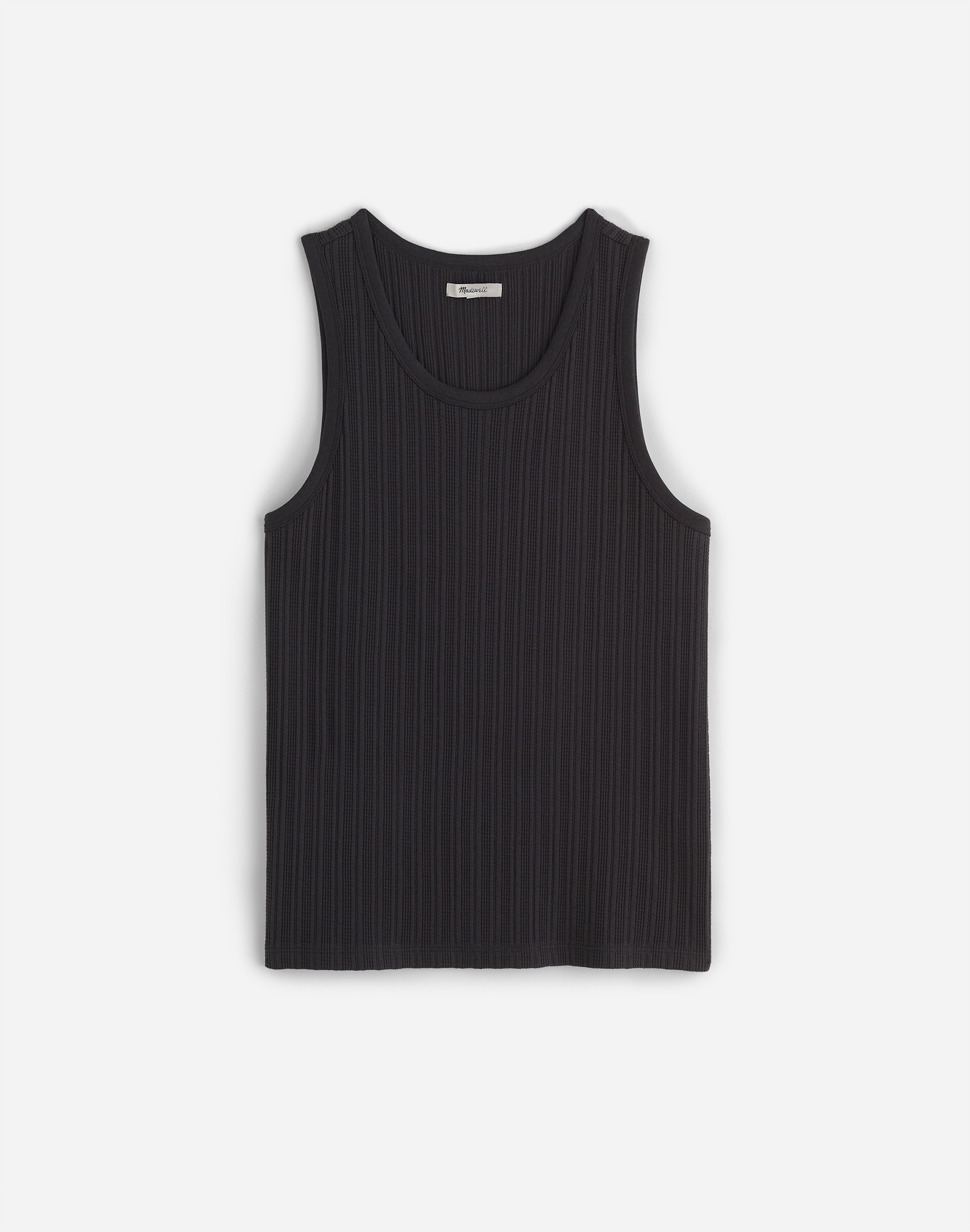 Textured Tank in black coal image 6
