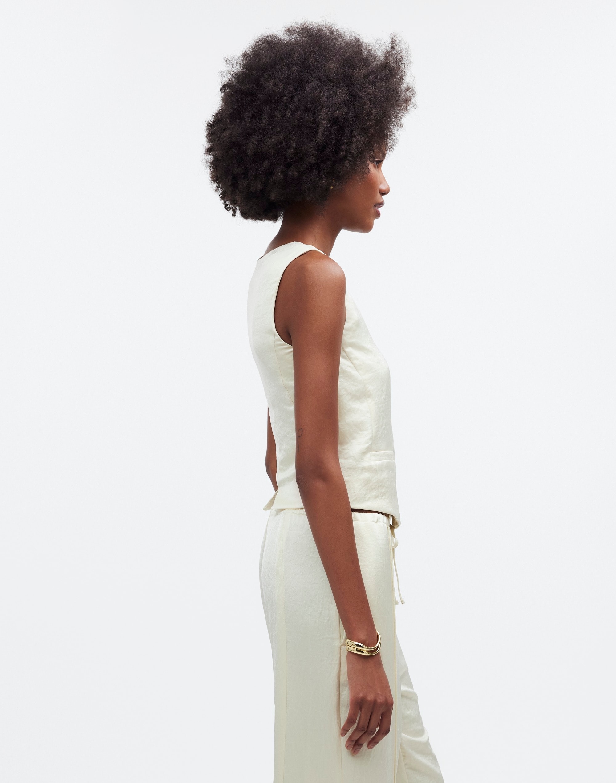 Button-Front Vest Top