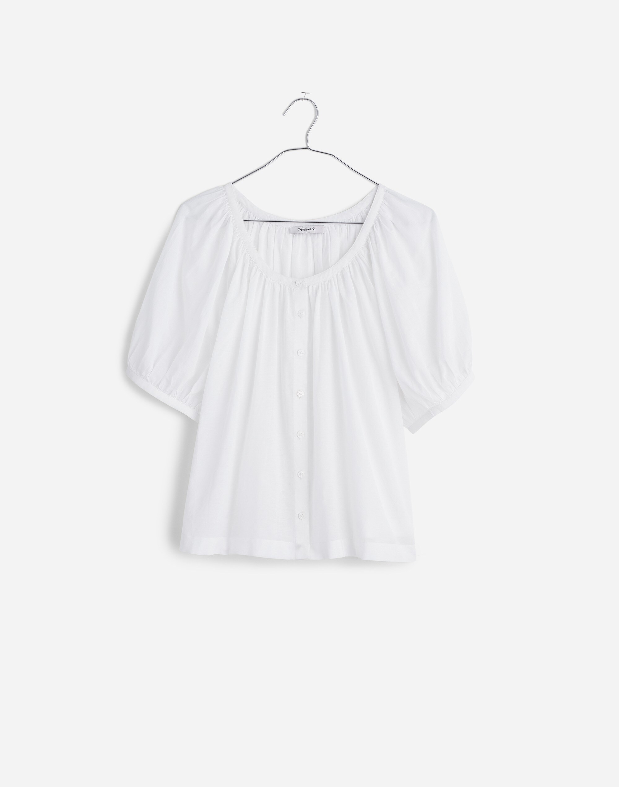 Puff-Sleeve A-Line Top